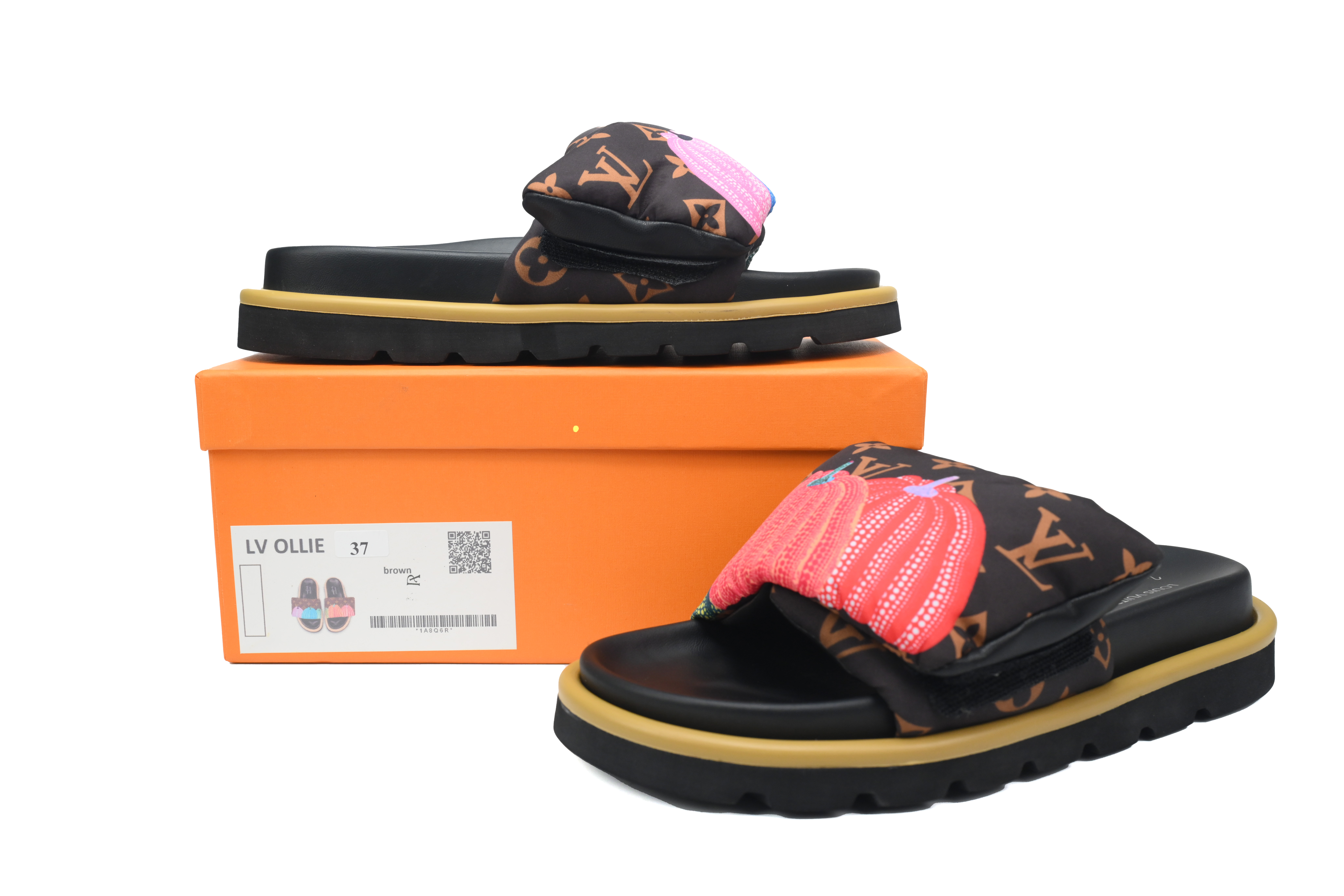  Pumpkin LOUIS VUITTON Velcro Pool Slides Pool Pillow Comfort
