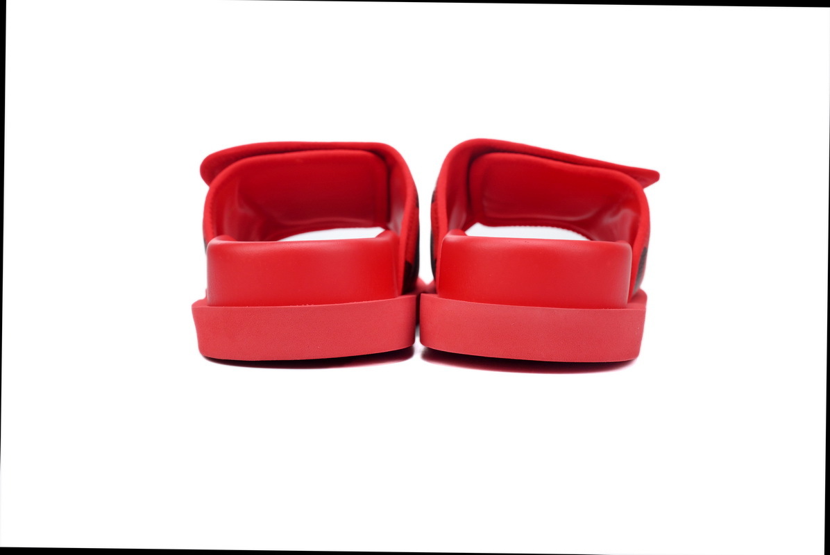  Red Vintage LOUIS VUITTON Miami Velcro Pool Slides