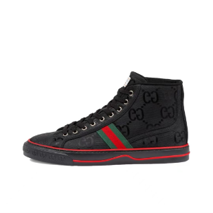All black high top Gucci 1977 Sneakers Gucci Tennis Off The Grid High-top sports fashion sneakers