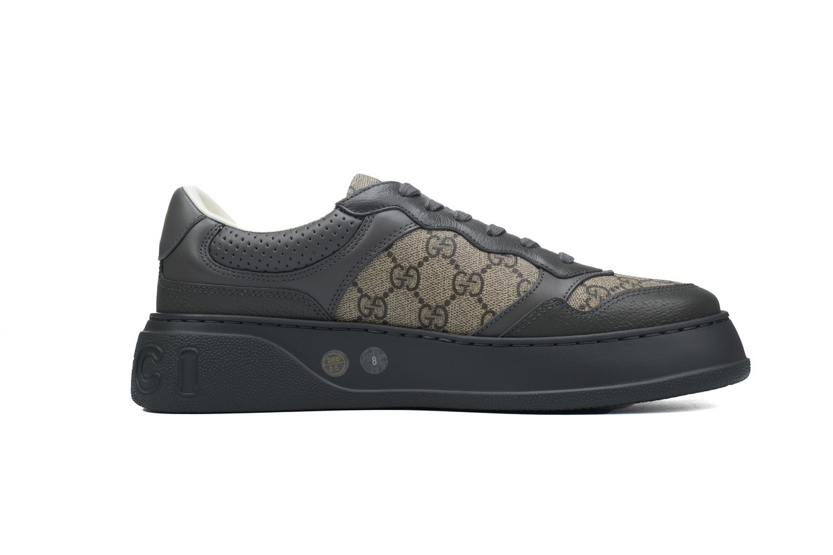 all gray Gucci platform biscuit shoes Gucci Chunky B Low-top lace up Sneakers