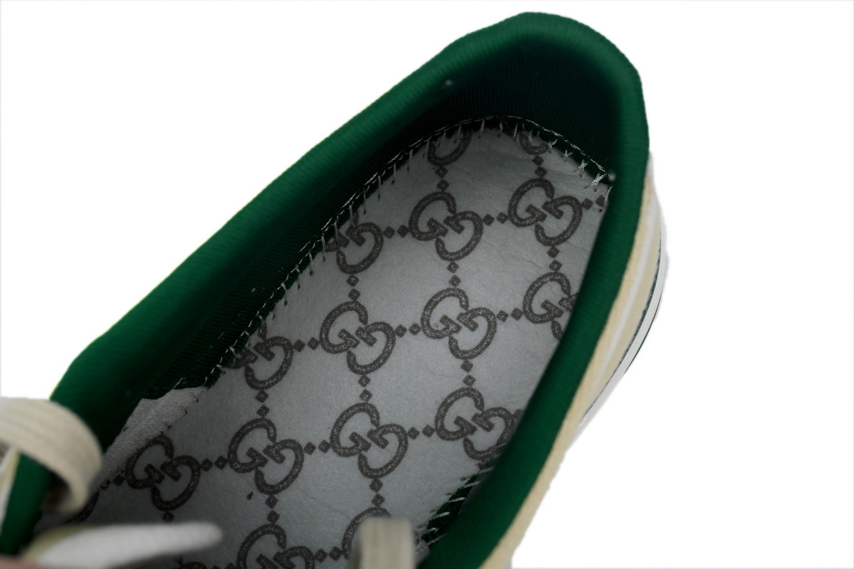 Beige Gucci 1977 Sneakers Gucci Tennis Cotton lace-up round toe low-top fashion sneakers