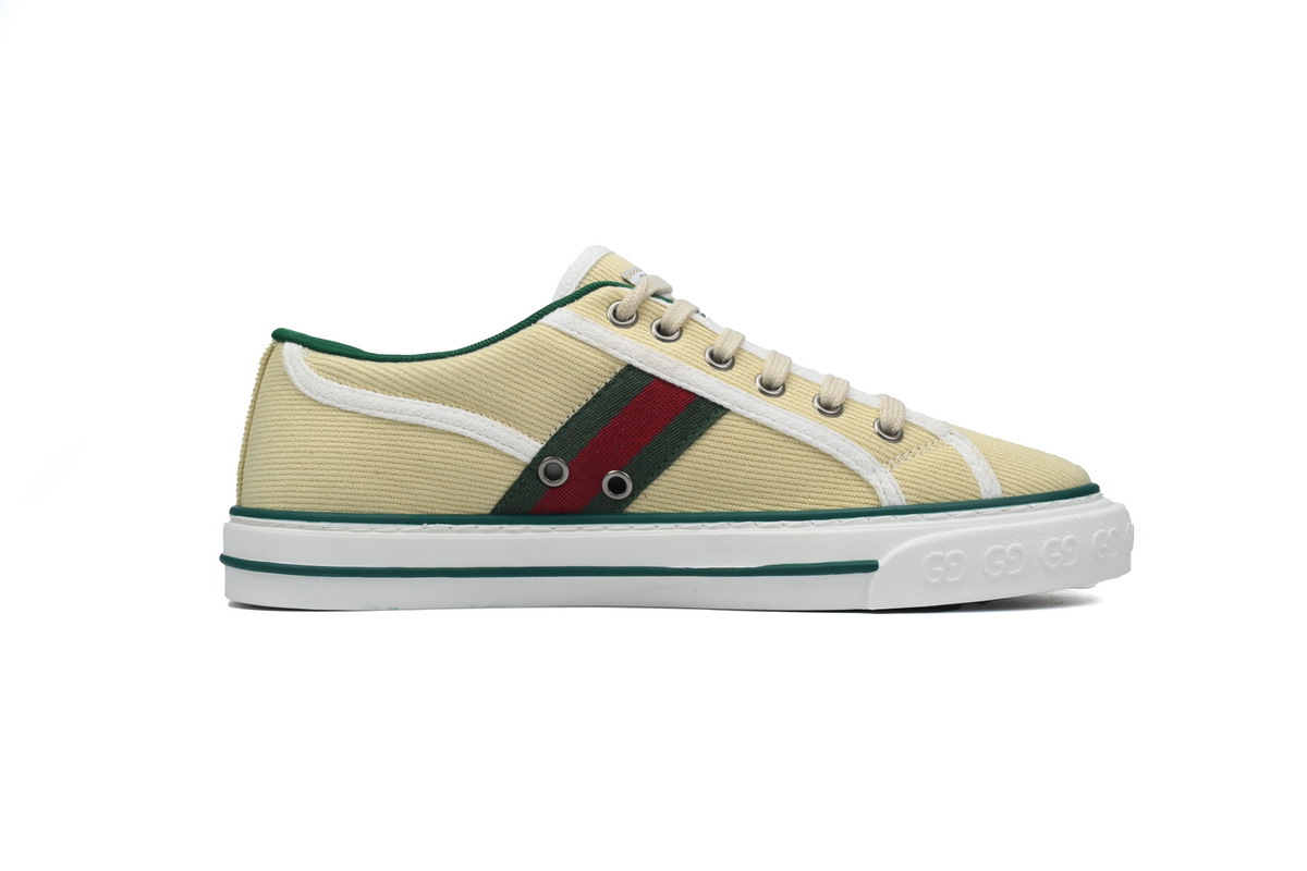 Beige Gucci 1977 Sneakers Gucci Tennis Cotton lace-up round toe low-top fashion sneakers