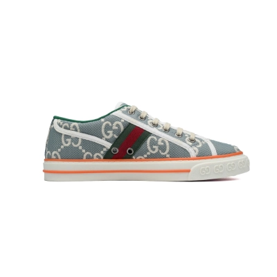 blue Gucci 1977 Sneakers Gucci Tennis Retro sports fashion sneakers 02