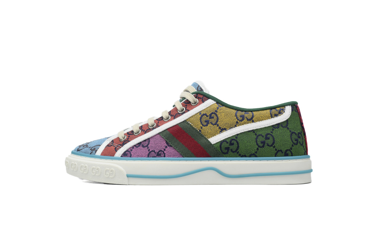 colorful Gucci 1977 Sneakers Gucci Tennis Multicolor Low top lace up fashionable sneakers