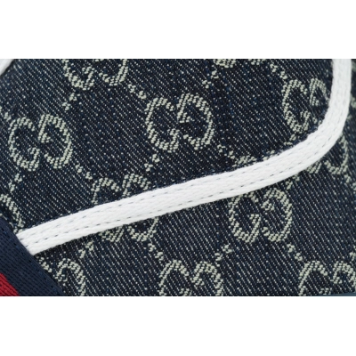 Denim blue high top Gucci 1977 Sneakers Gucci Tennis High-top sports fashion sneakers 02