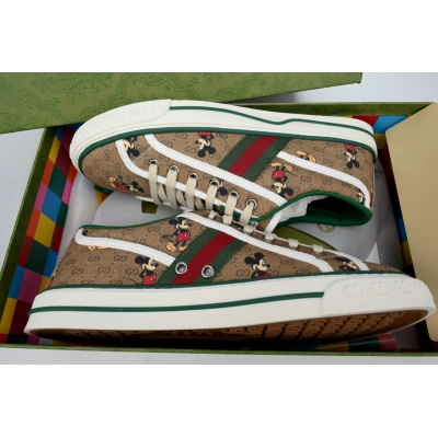 Mickey apricot Gucci 1977 Sneakers Gucci Tennis Disney co-branded fashion sneakers 02