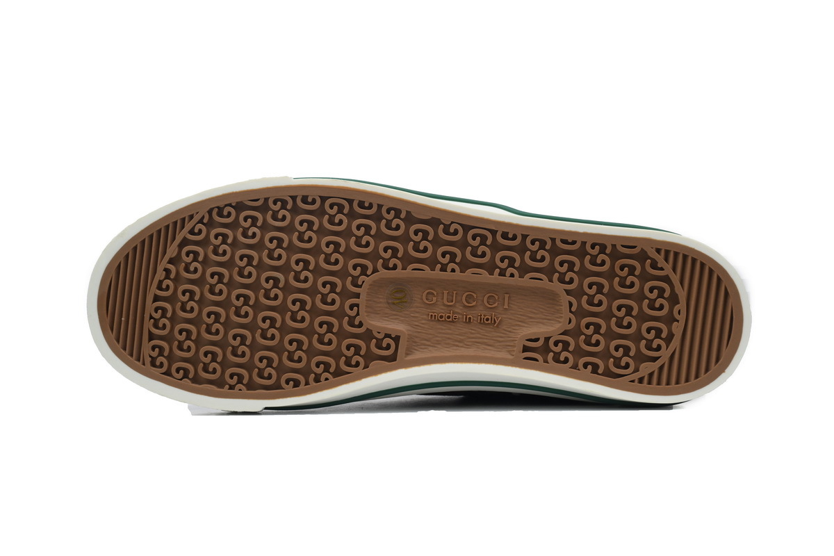 Navy blue and green bottom line Gucci 1977 Sneakers Gucci Tennis Logo printed casual fashion sneakers