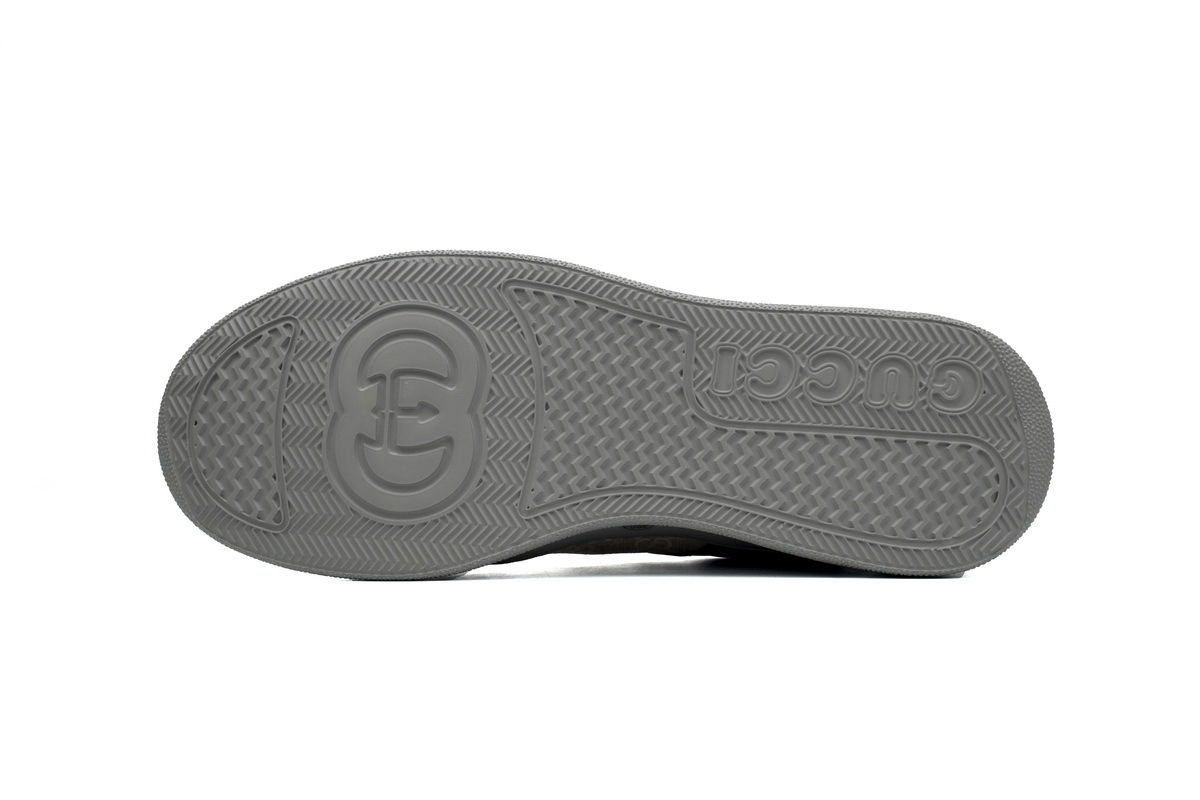 white gray green Gucci platform biscuit shoes Gucci Chunky B Sneakers