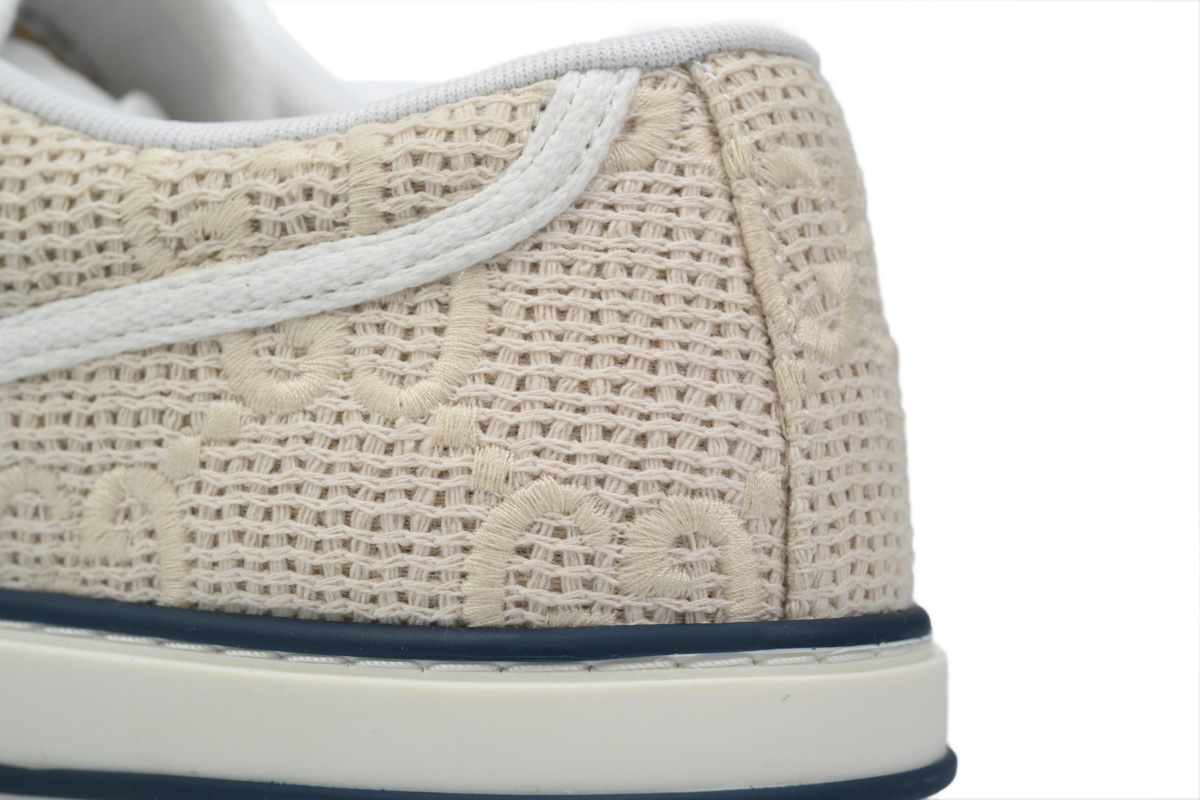 white mesh Gucci 1977 Sneakers Gucci Tennis Cotton low-top lace-up fashionable sneakers