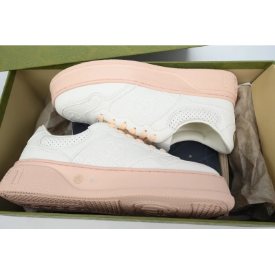 white pink Gucci platform biscuit shoes Gucci casual Sneakers 02