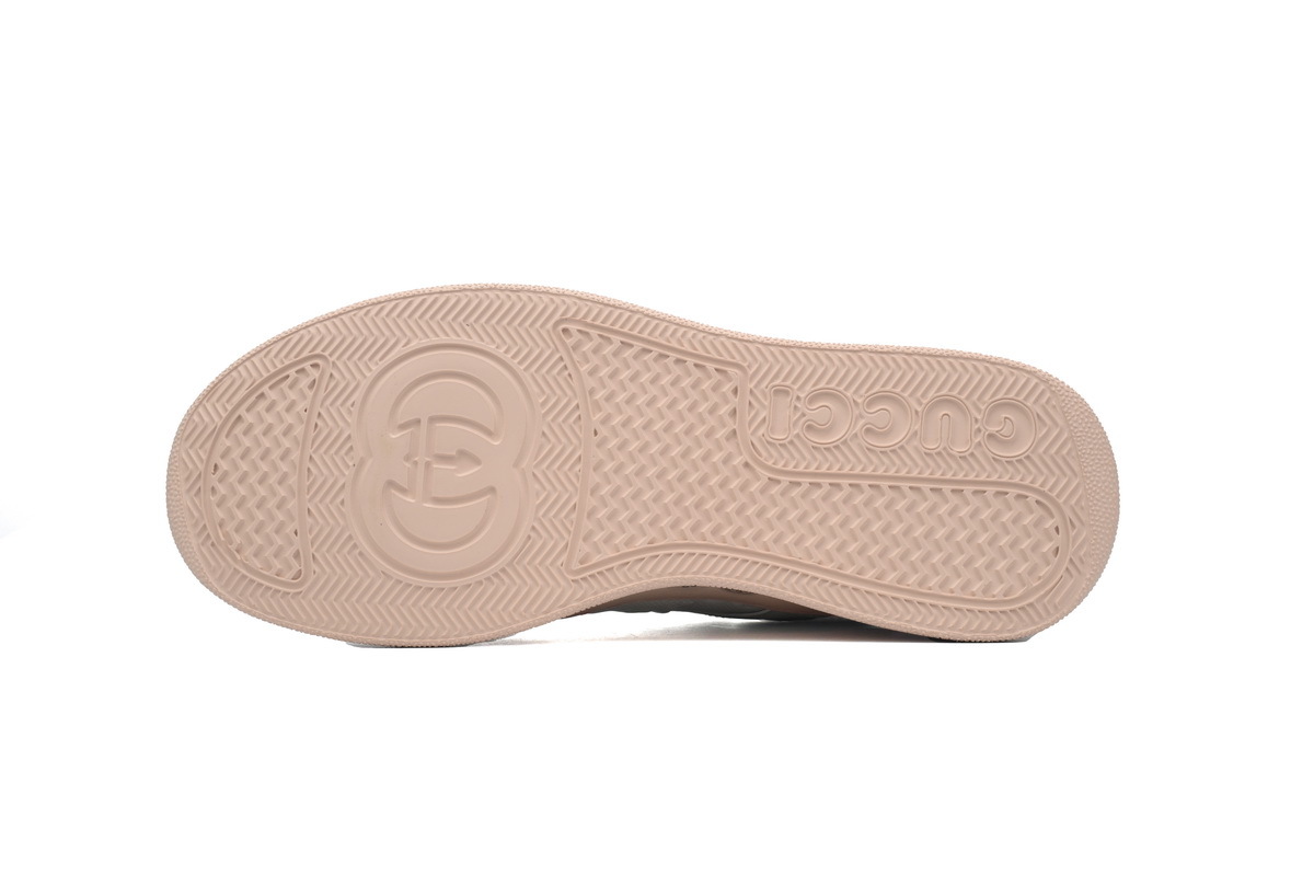 white pink Gucci platform biscuit shoes Gucci casual Sneakers