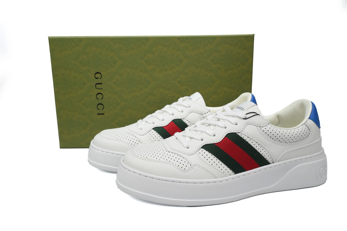 white pores Gucci platform biscuit shoes Gucci Chunky B casual Sneakers