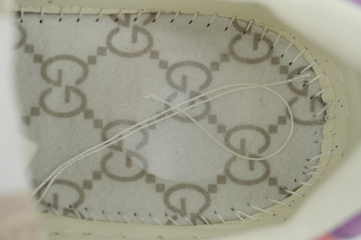 white purple Gucci platform biscuit shoes Gucci Chunky B Comfortable Sneakers