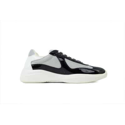 Black Gray Prada Low-Top Fashion Sneakers 02