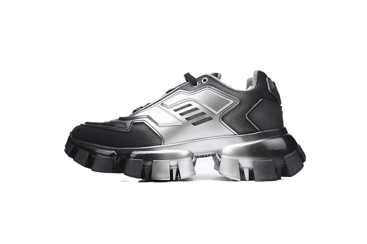 Black Gray White Prada Dad Shoes