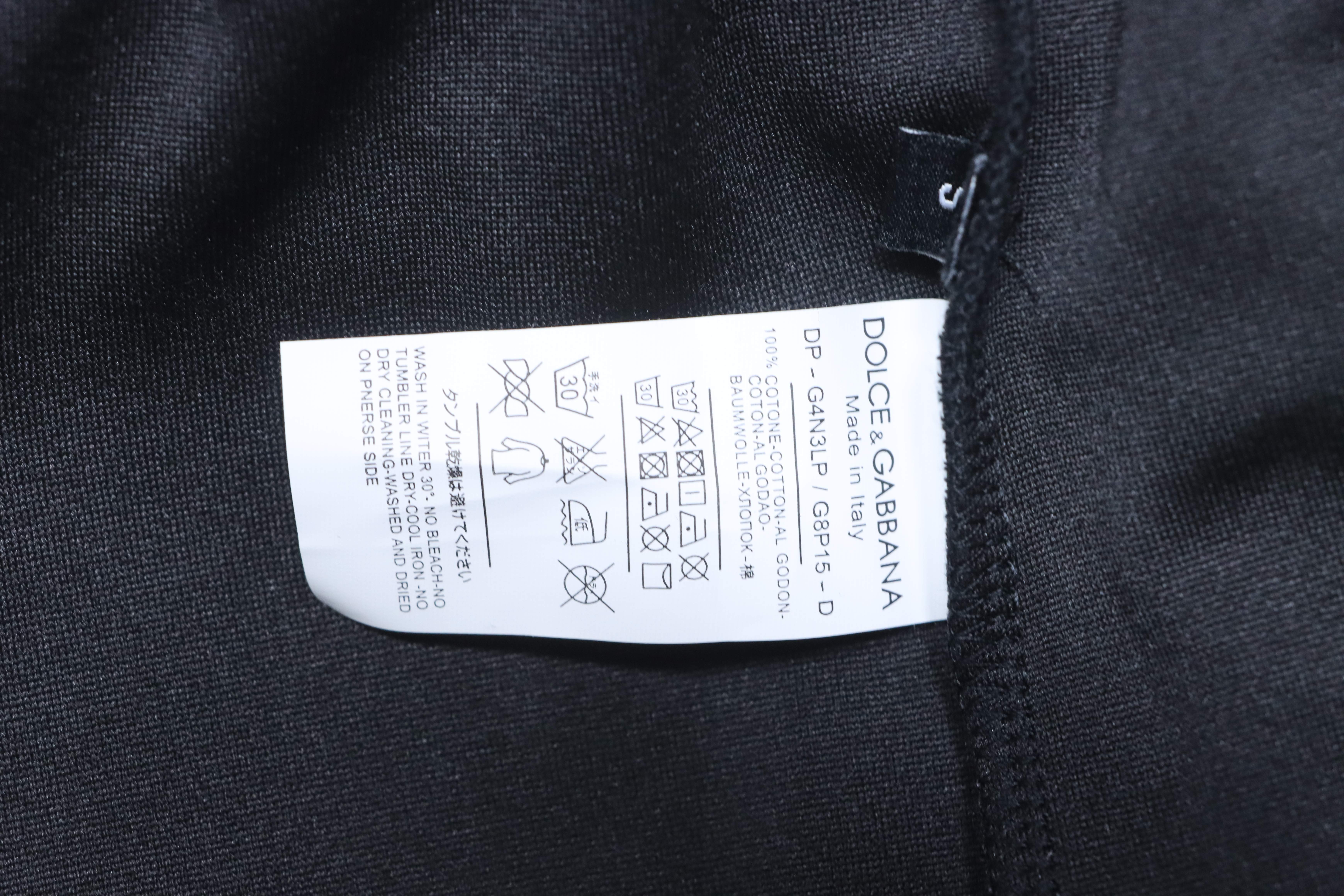 Dolce &amp; Gabbana Rubber Print Logo Black Vintage Shorts 