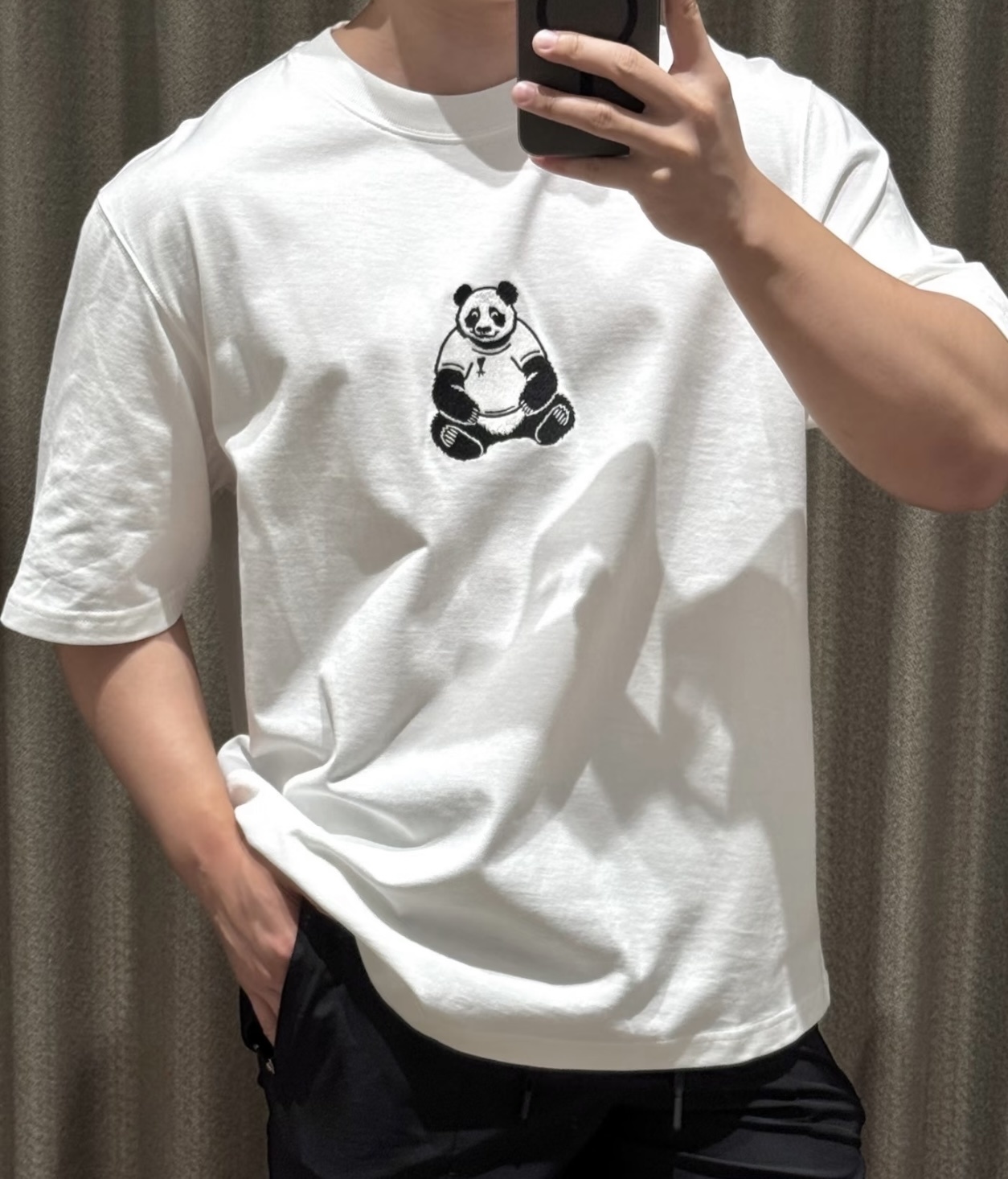 Ami Shirt Paris 26SS Panda Embroidery Crewneck Tee 1