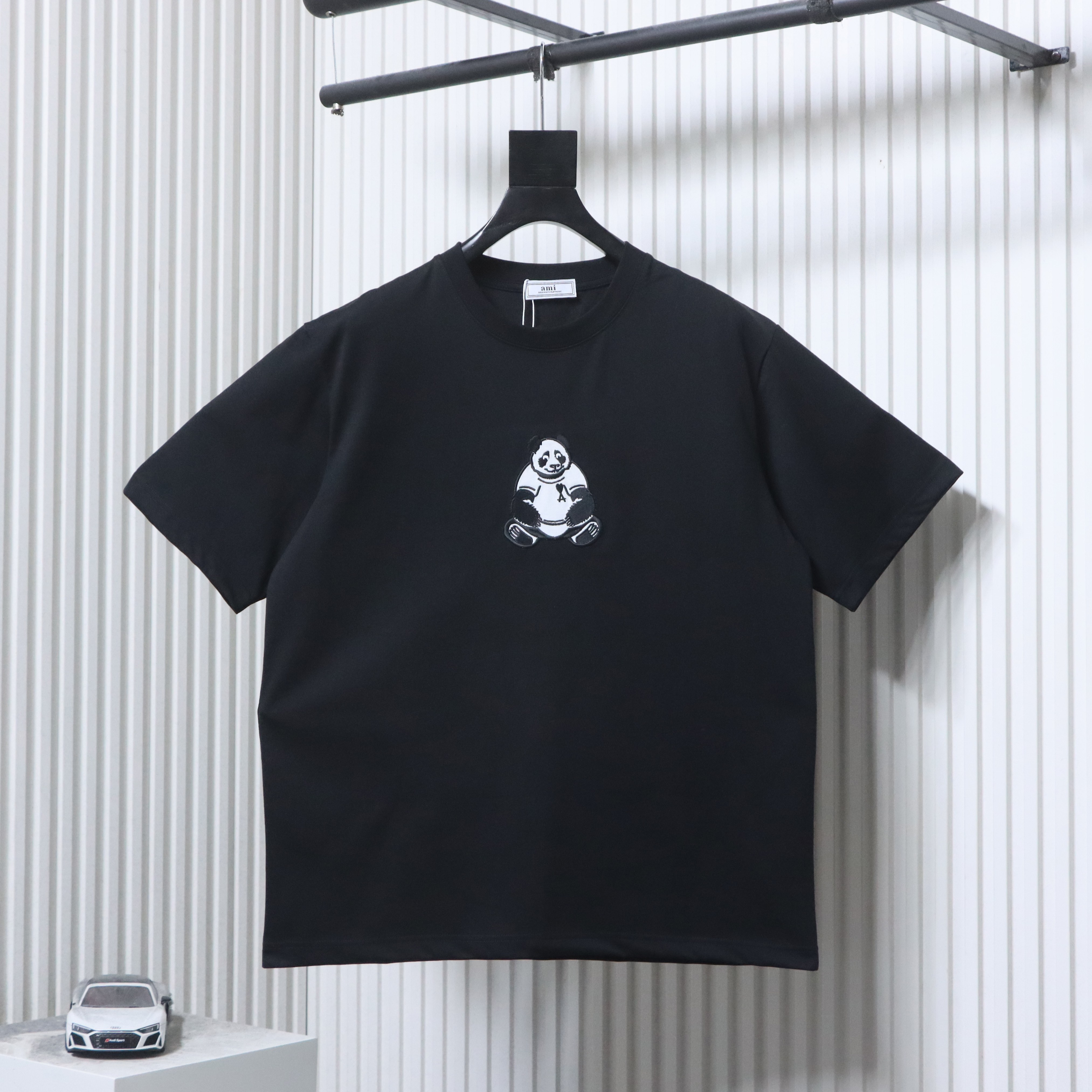  Ami Shirt Paris 26SS Panda Embroidery Crewneck Tee 2