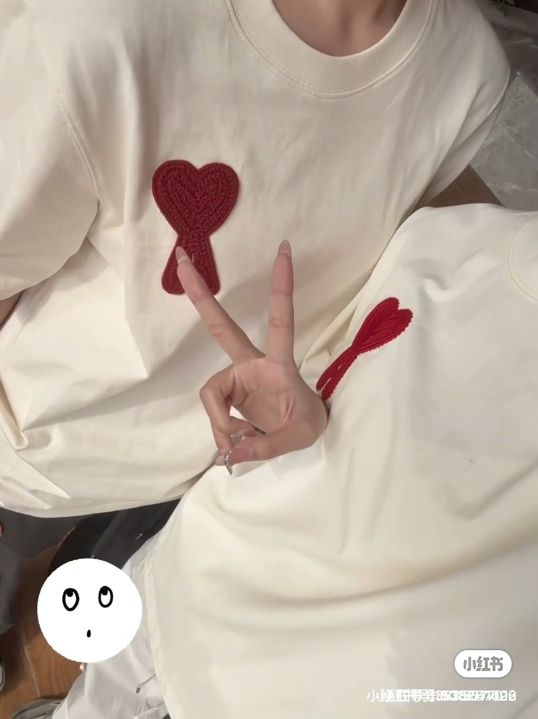 Ami Shirt Minimalist 3D Heart Embroidery Logo Tee 1