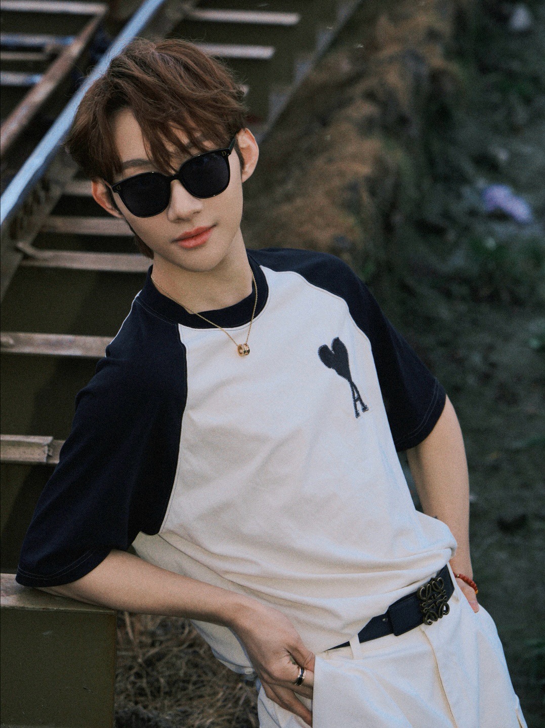 Ami Shirt Paris 26SS Color Block Short Sleeve Tee 2