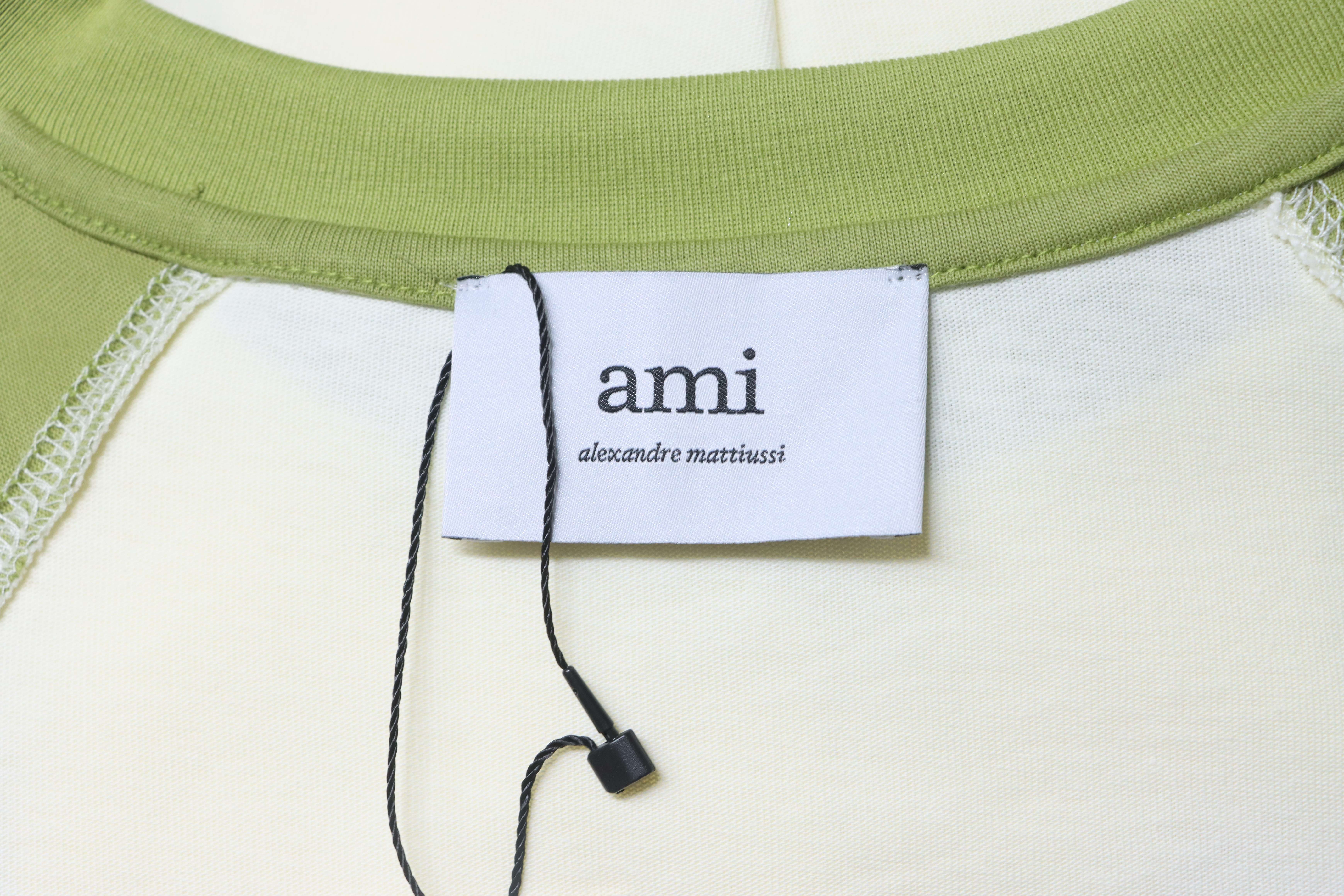 Ami Shirt Paris 26SS Color Block Short Sleeve Tee 3