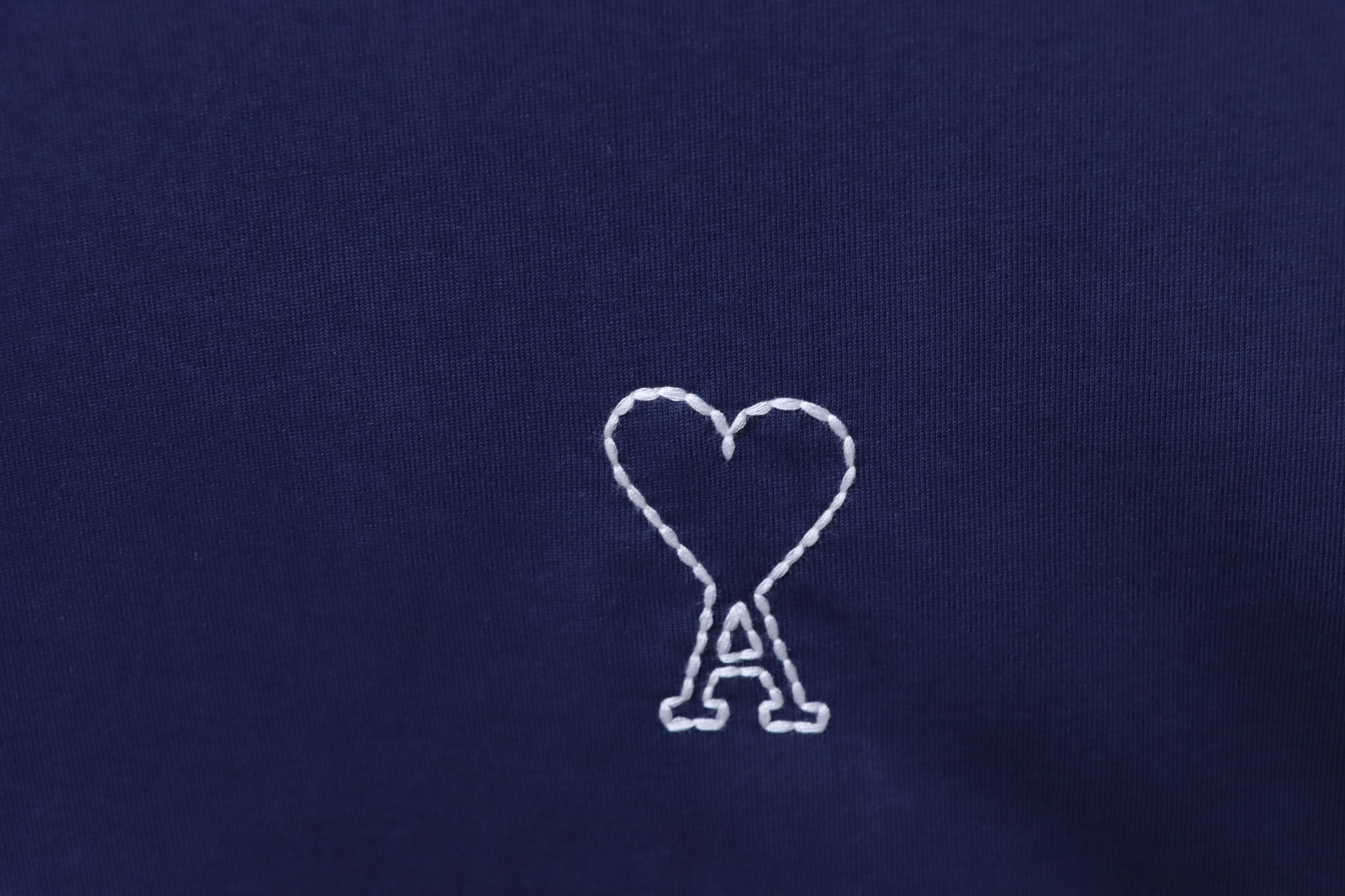 Amiri Shirt Paris 26SS Visible Stitch Heart Embroidery Tee
