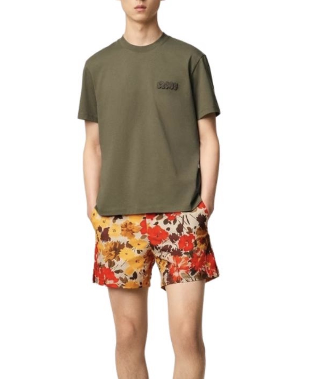 AMI Shirt Badge Heart Short Sleeve Tee