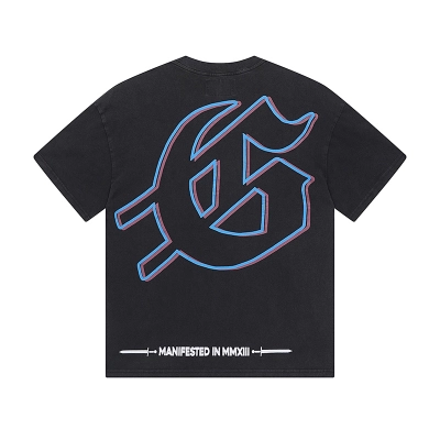 Godspeed Washed Black Skeleton Crowd Surf T-Shirt 1075#  02