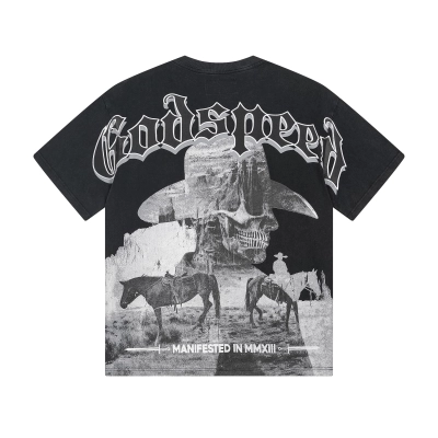 Godspeed Desert Cowboy Tee 1092# Washed Black 02