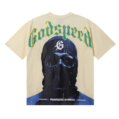 Godspeed Masked Man Print Short Sleeve T-Shirt Unisex 7020 02