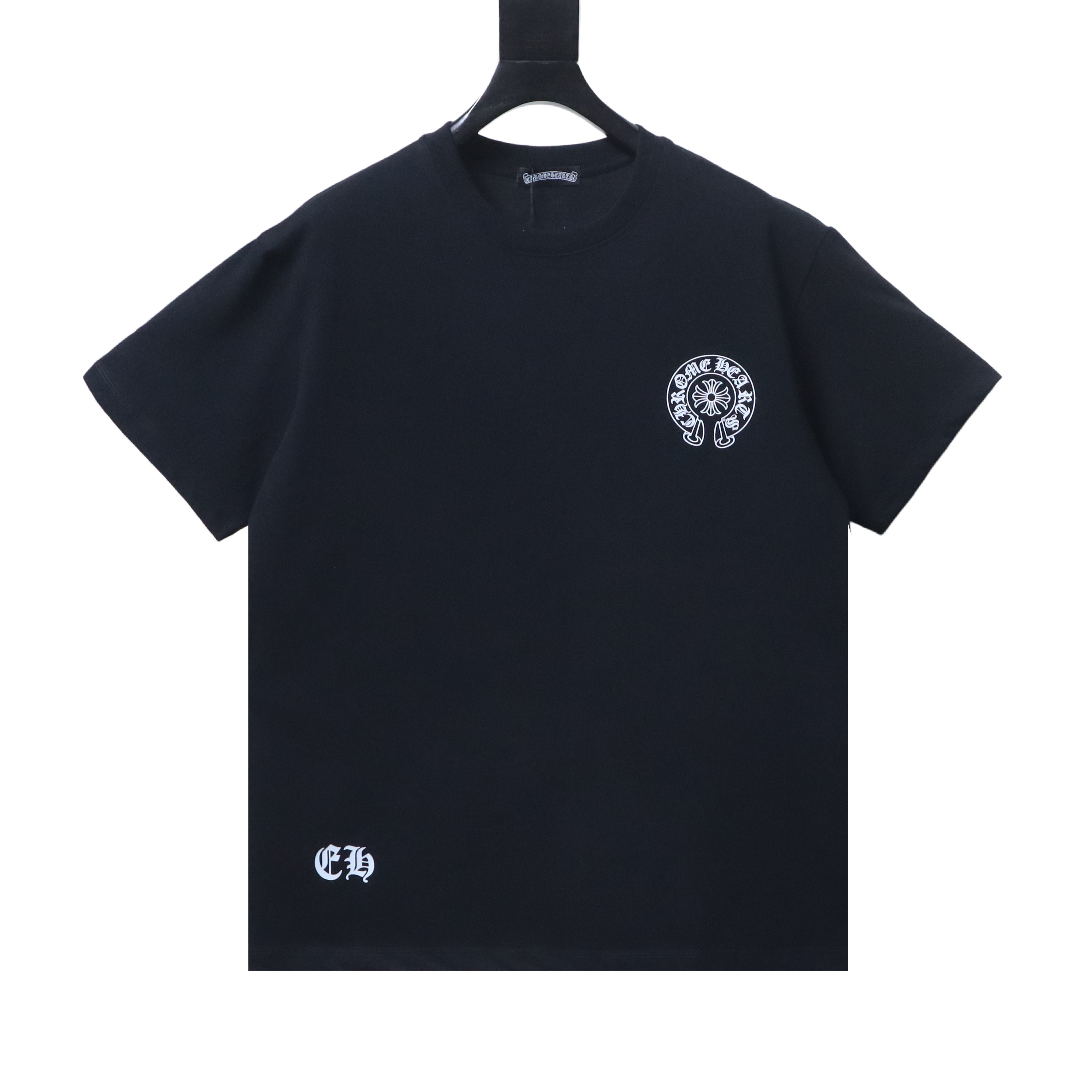 Chrome Hearts 26SS Los Angeles Horseshoe Logo Print Black T-Shirt