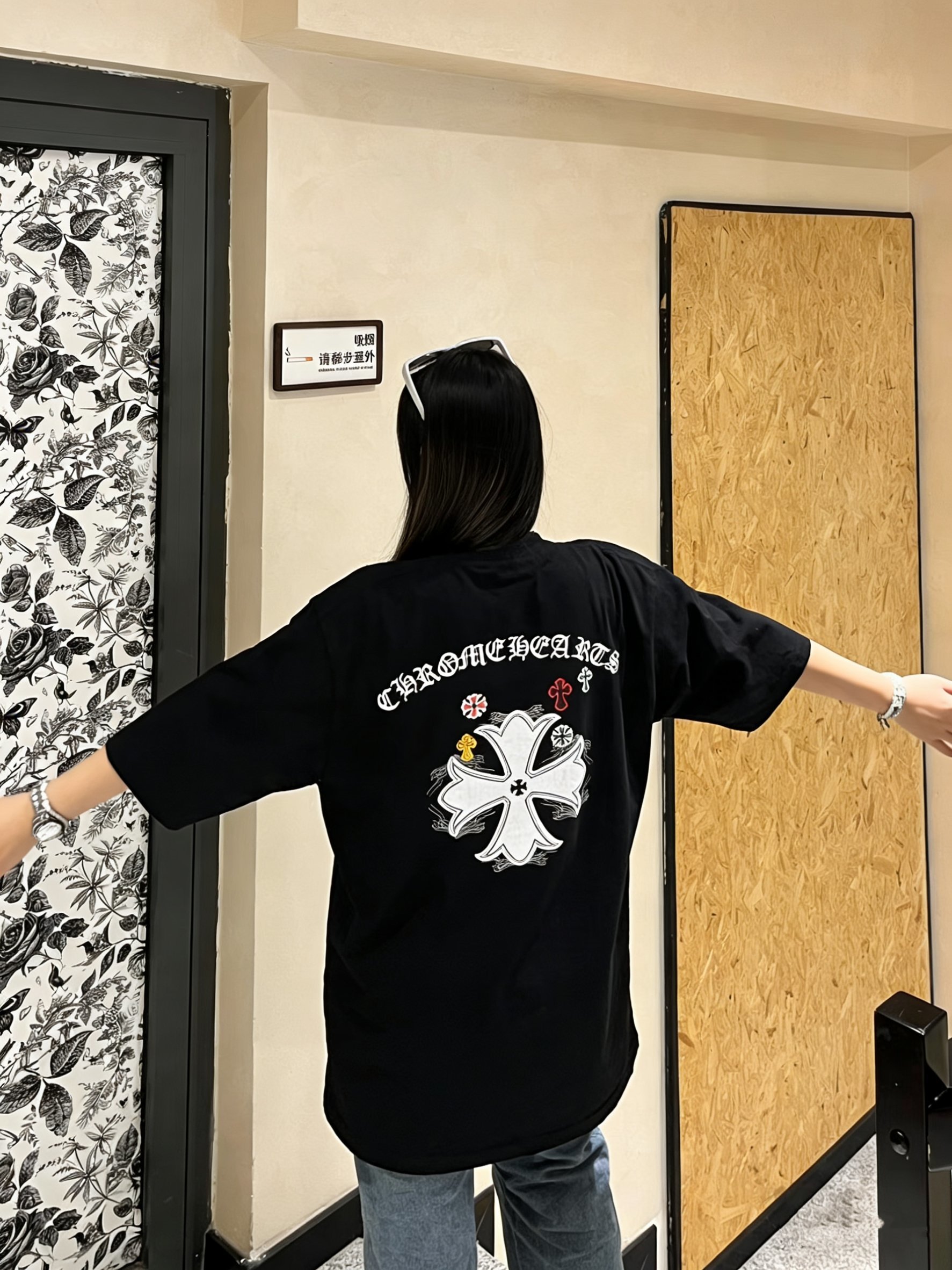 Chrome Hearts 26SS Sanskrit Cross Patch T-Shirt 4