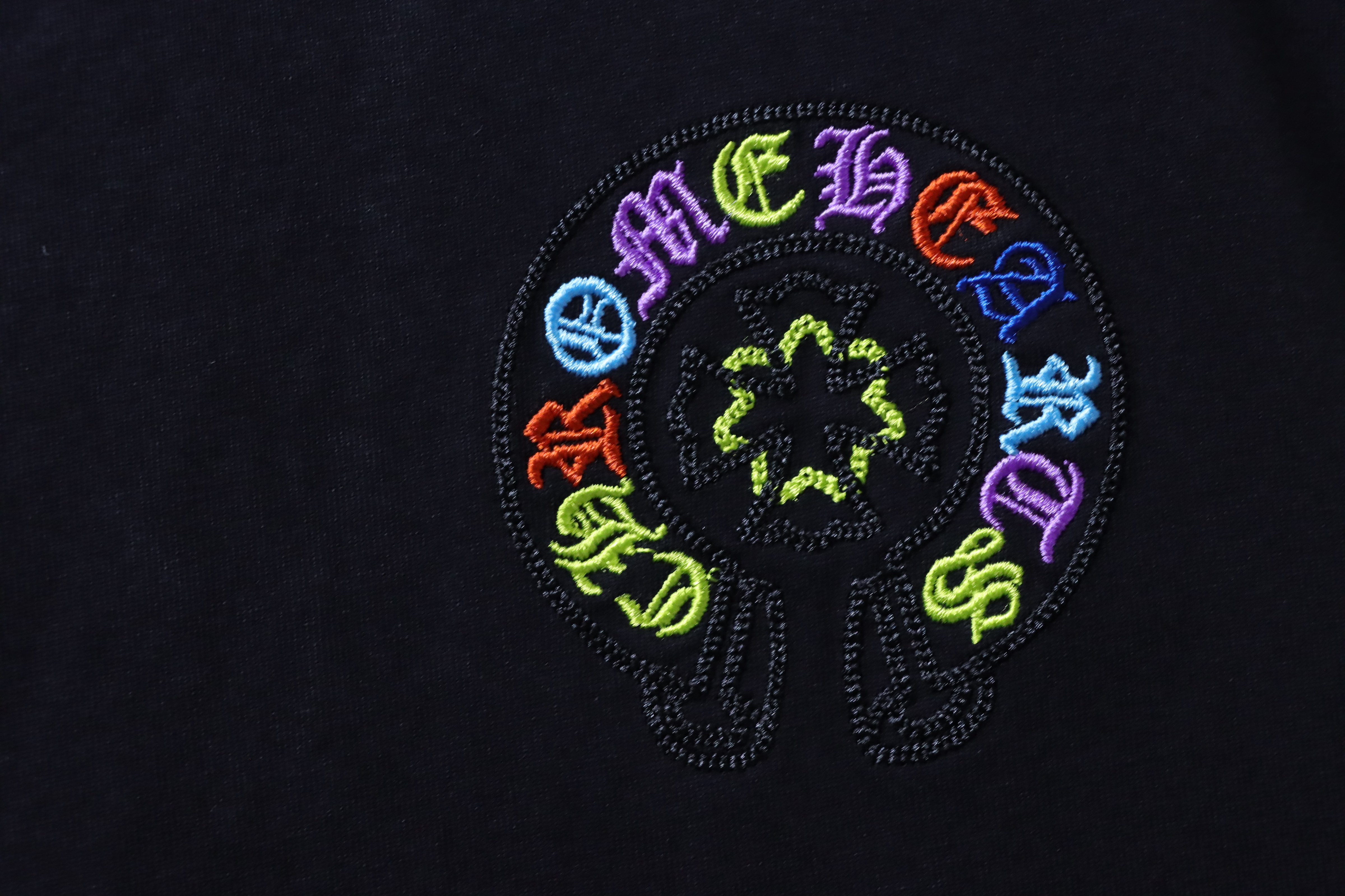 Chrome Hearts Colorful Horseshoe Patch T-Shirt 1