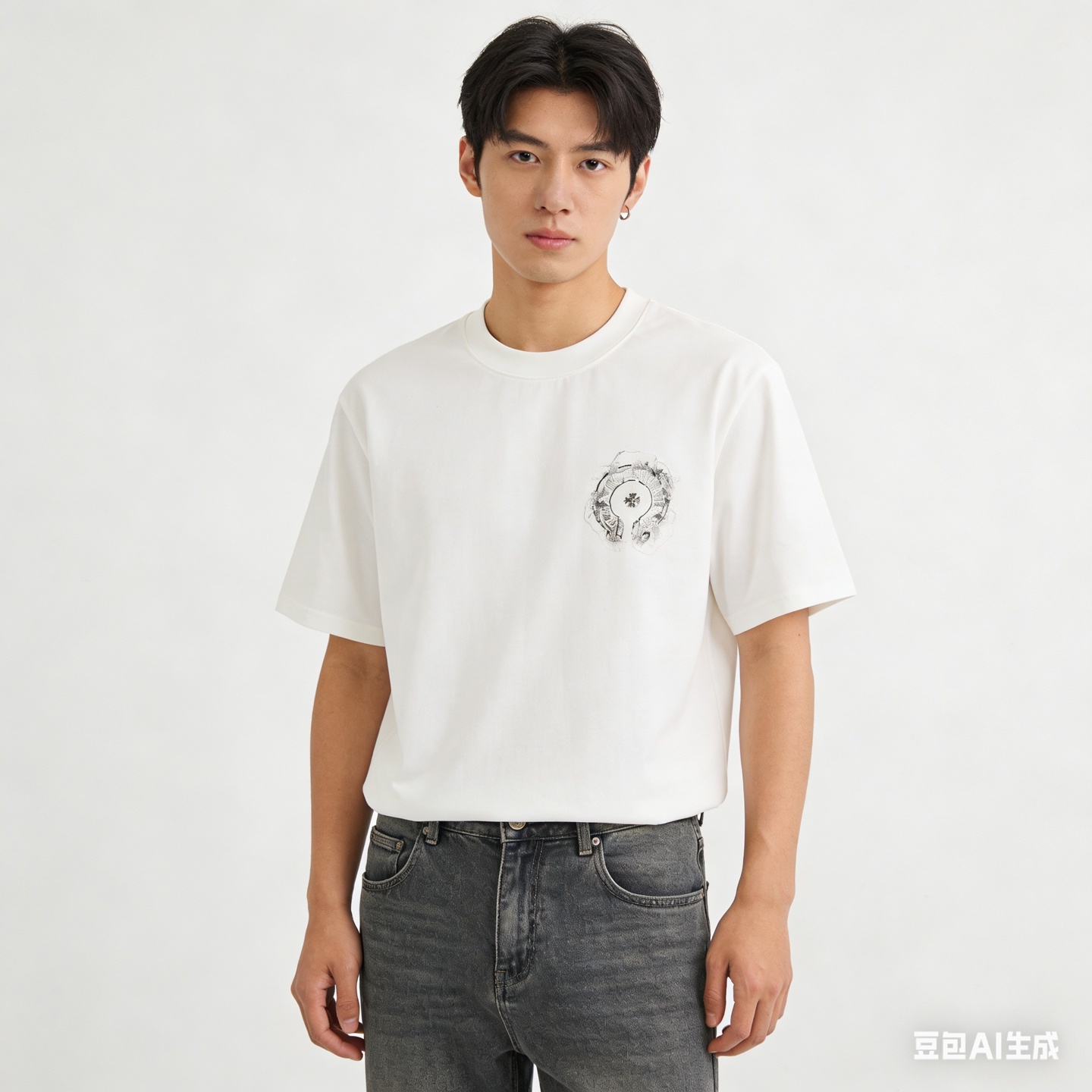 Chrome Hearts Front &amp; Back Horseshoe T-Shirt 3