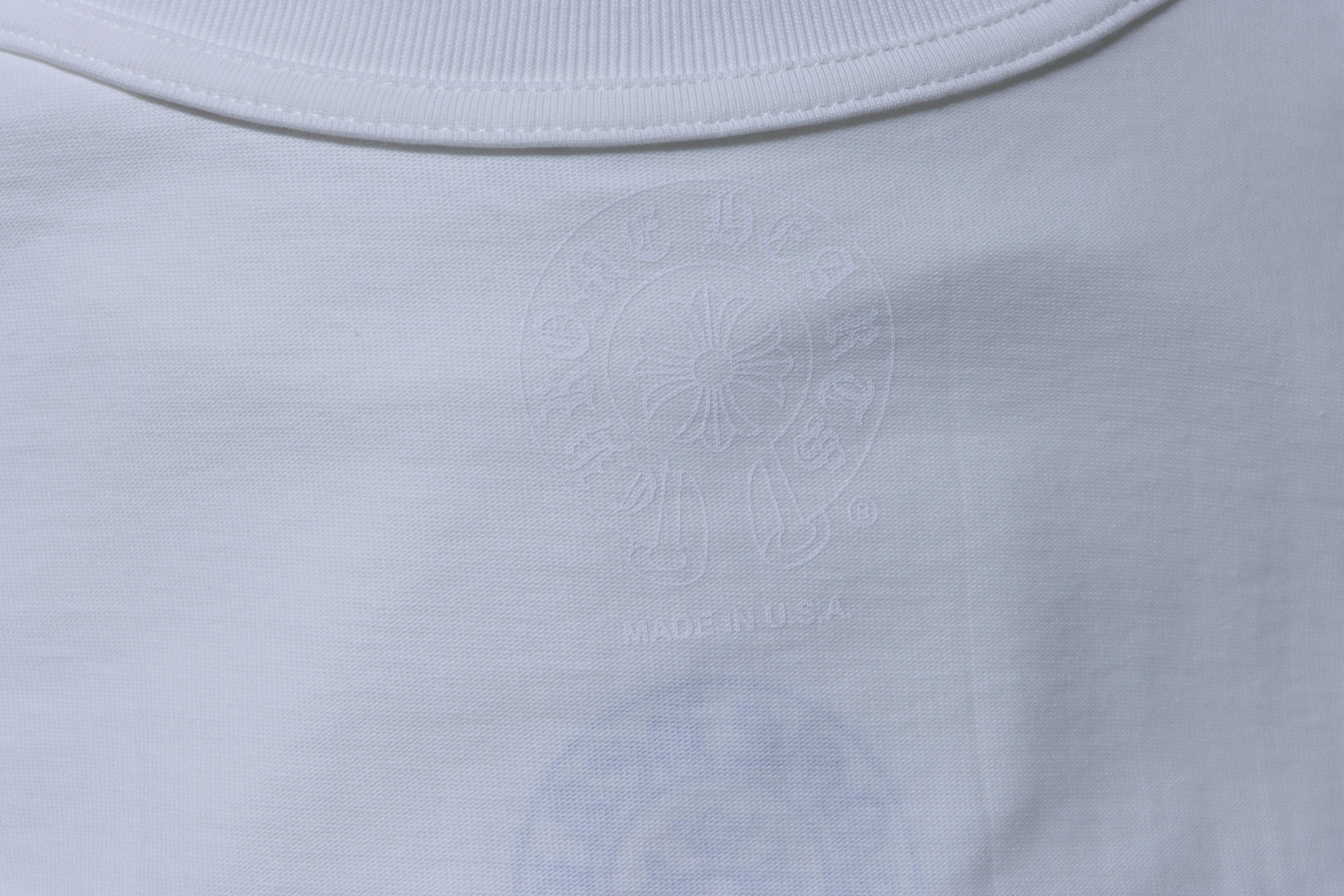 Chrome Hearts White Multi-Color Cross Print T-Shirt 