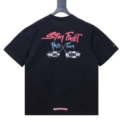 Chrome Hearts Pink Graffiti Print T-Shirt 1 01