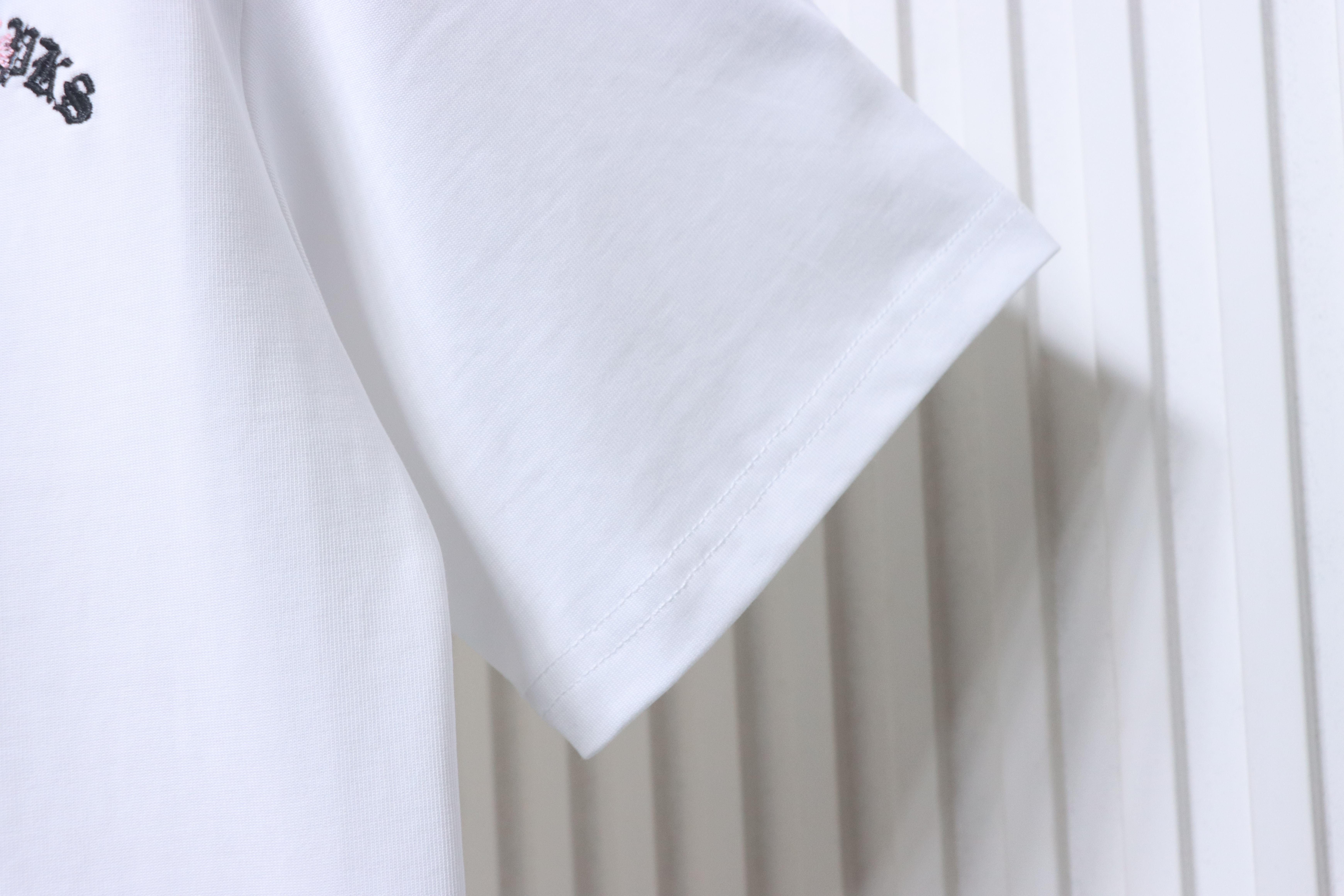 Chrome Hearts Sanskrit Cross Embroidery White T-Shirt