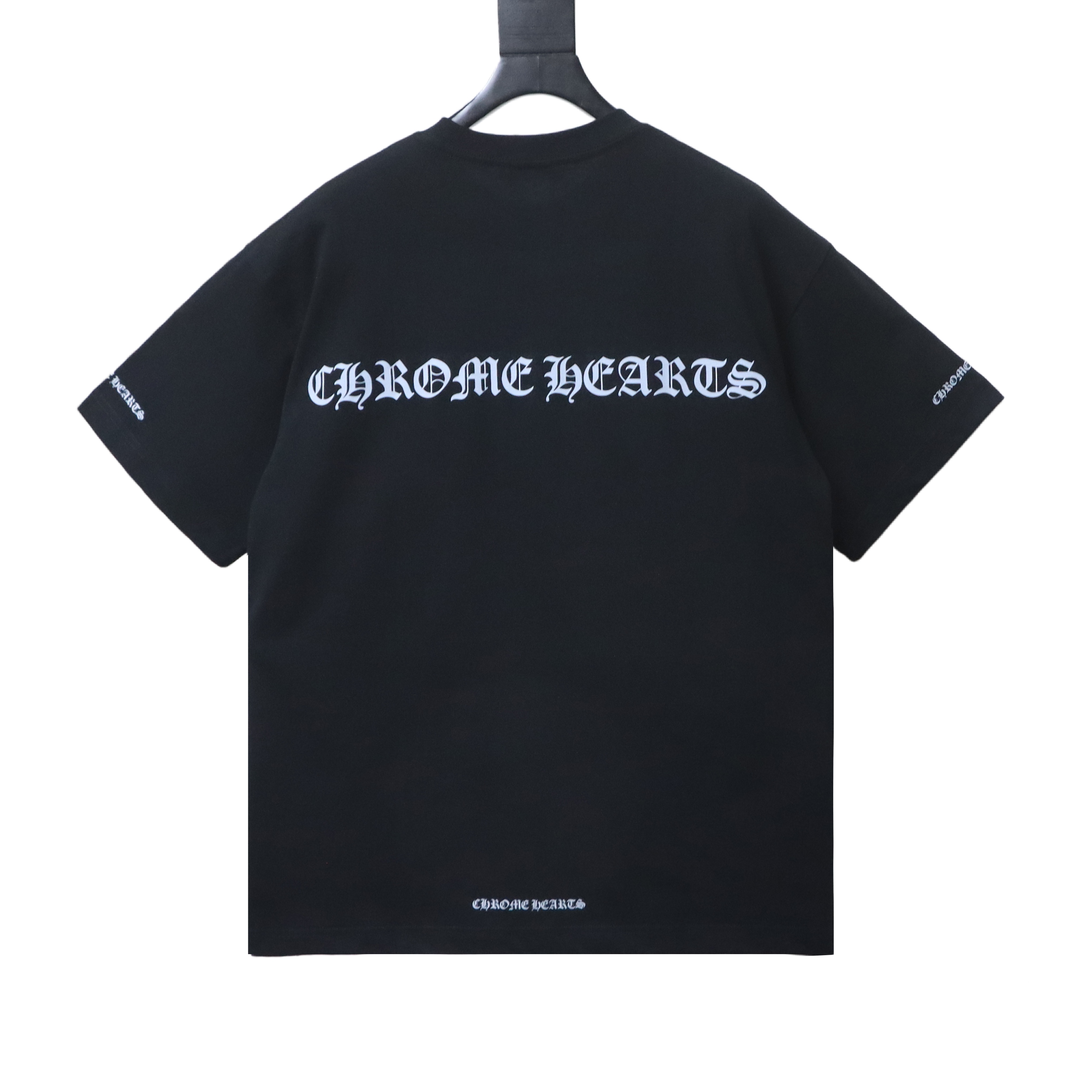Chrome Hearts Sanskrit Letters Print Crewneck T-Shirt
