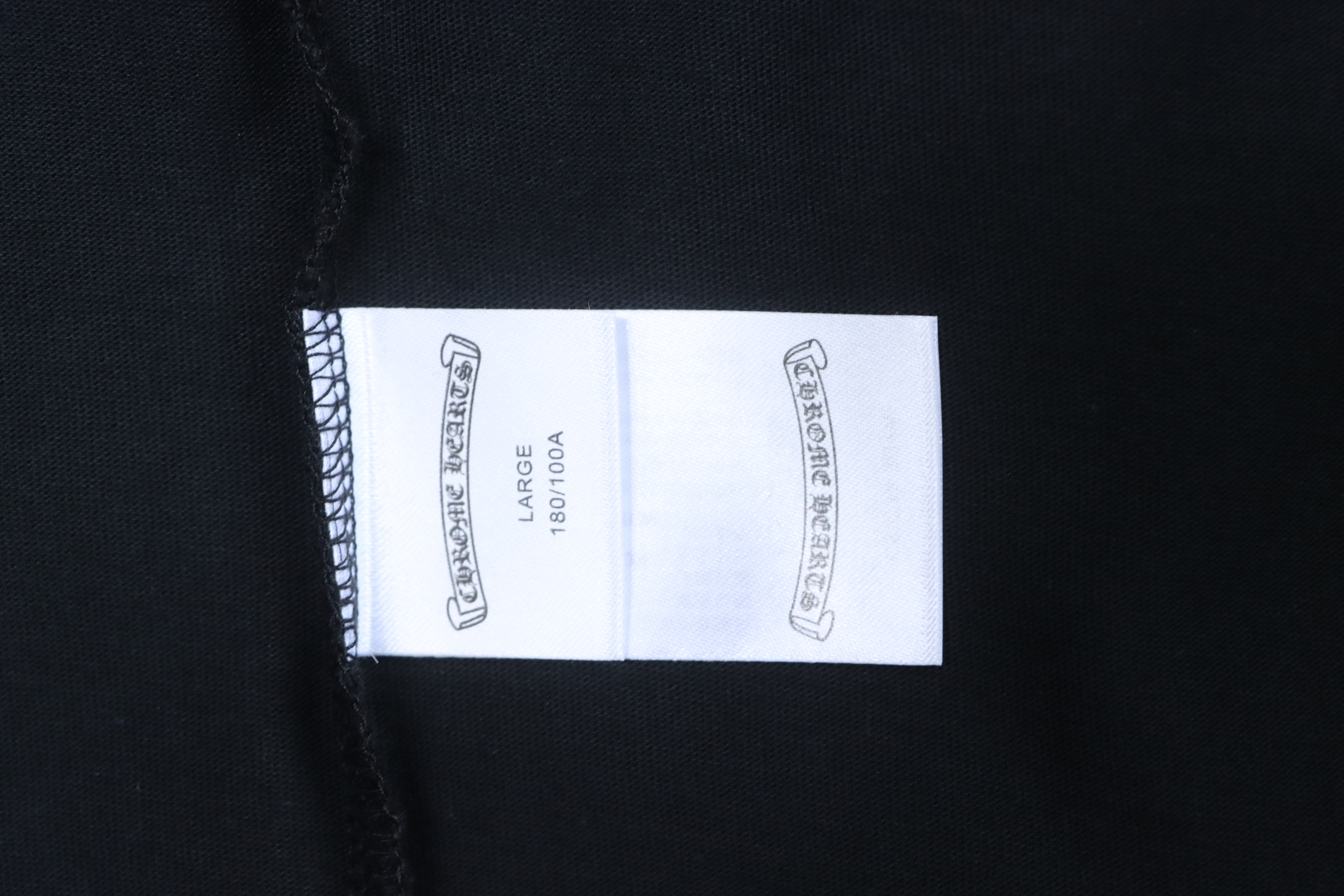 Chrome Hearts Sanskrit Letters Print Crewneck T-Shirt