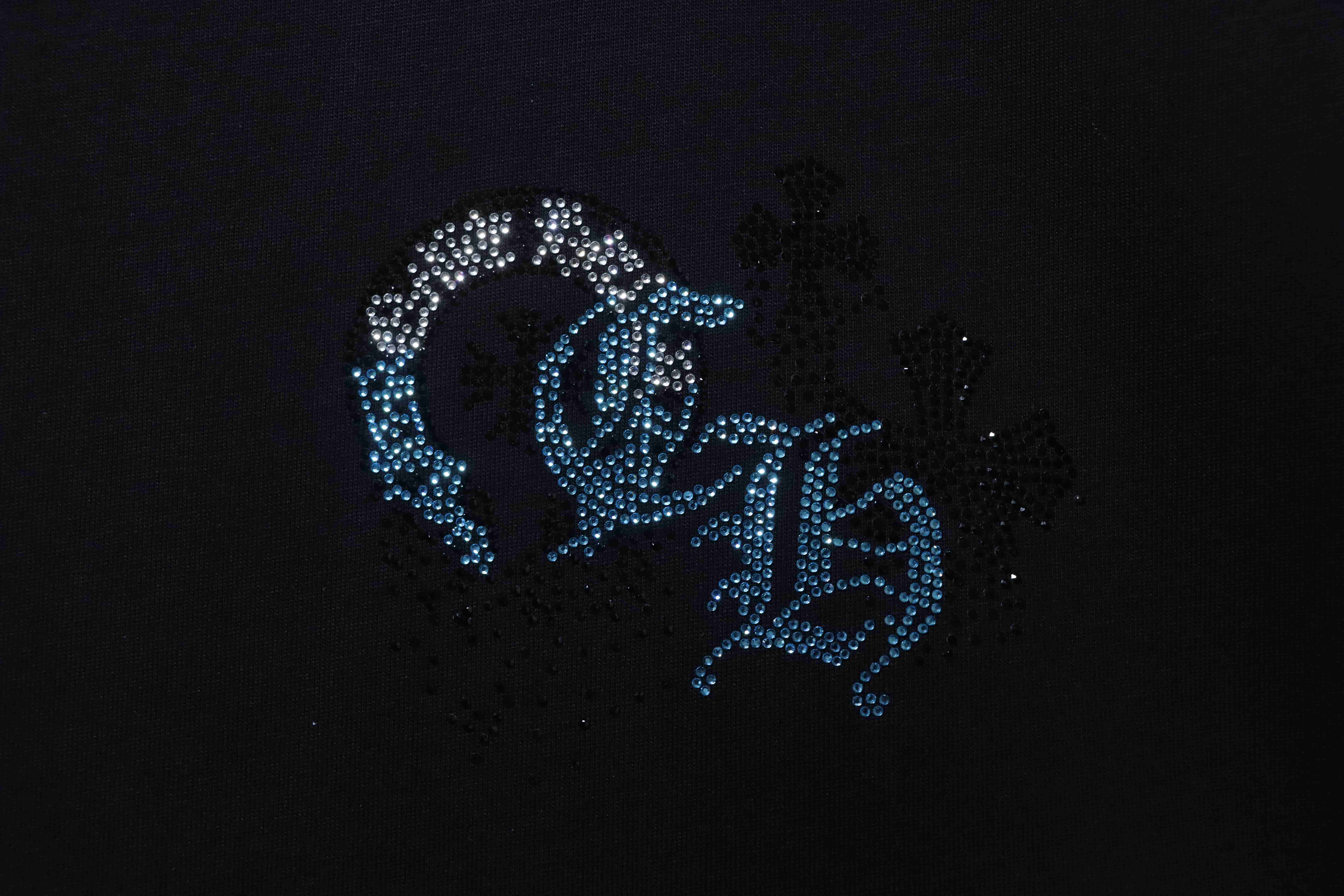 Chrome Hearts Sanskrit Rhinestone T-Shirt 2