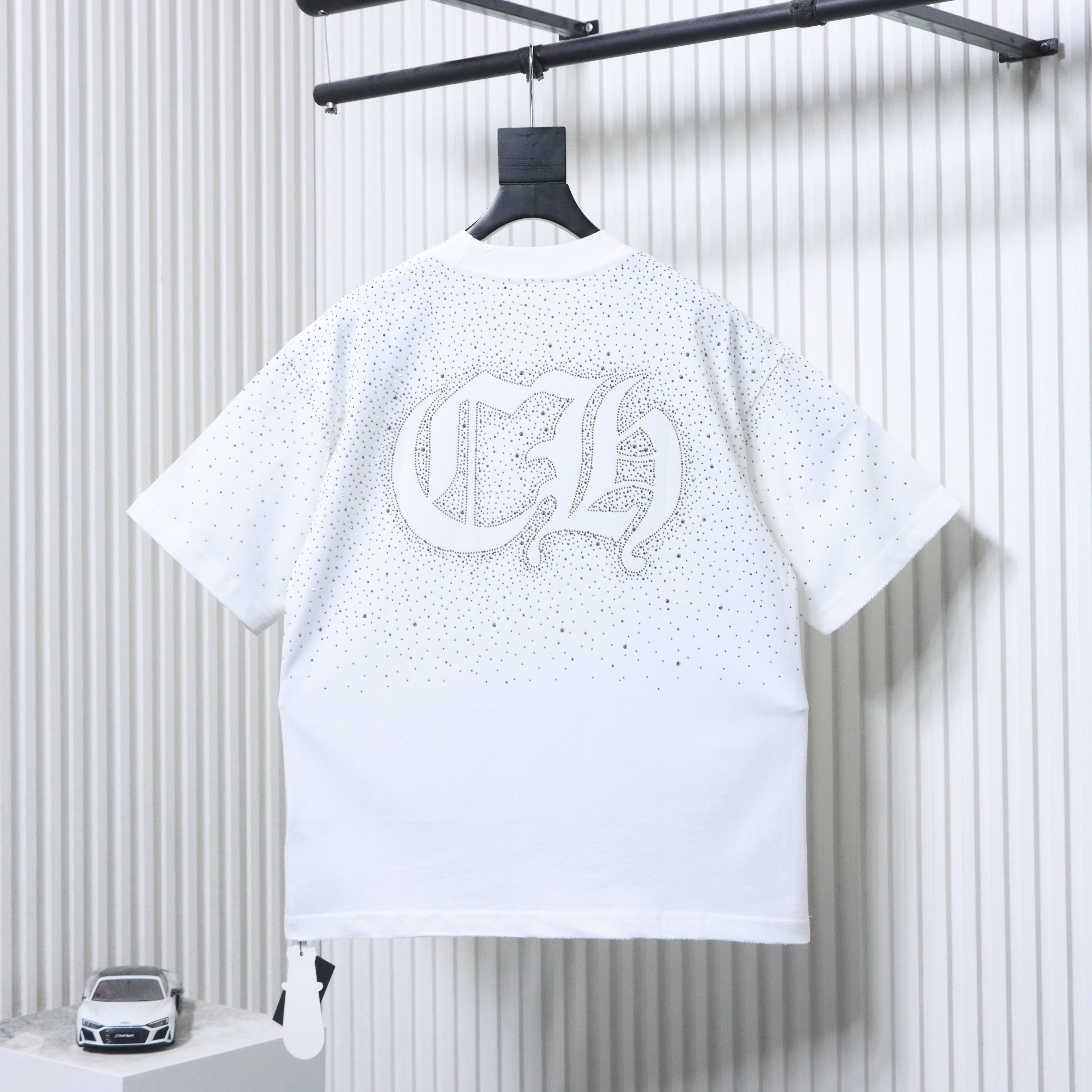 Chrome Hearts Sanskrit Rhinestone T-Shirt 3