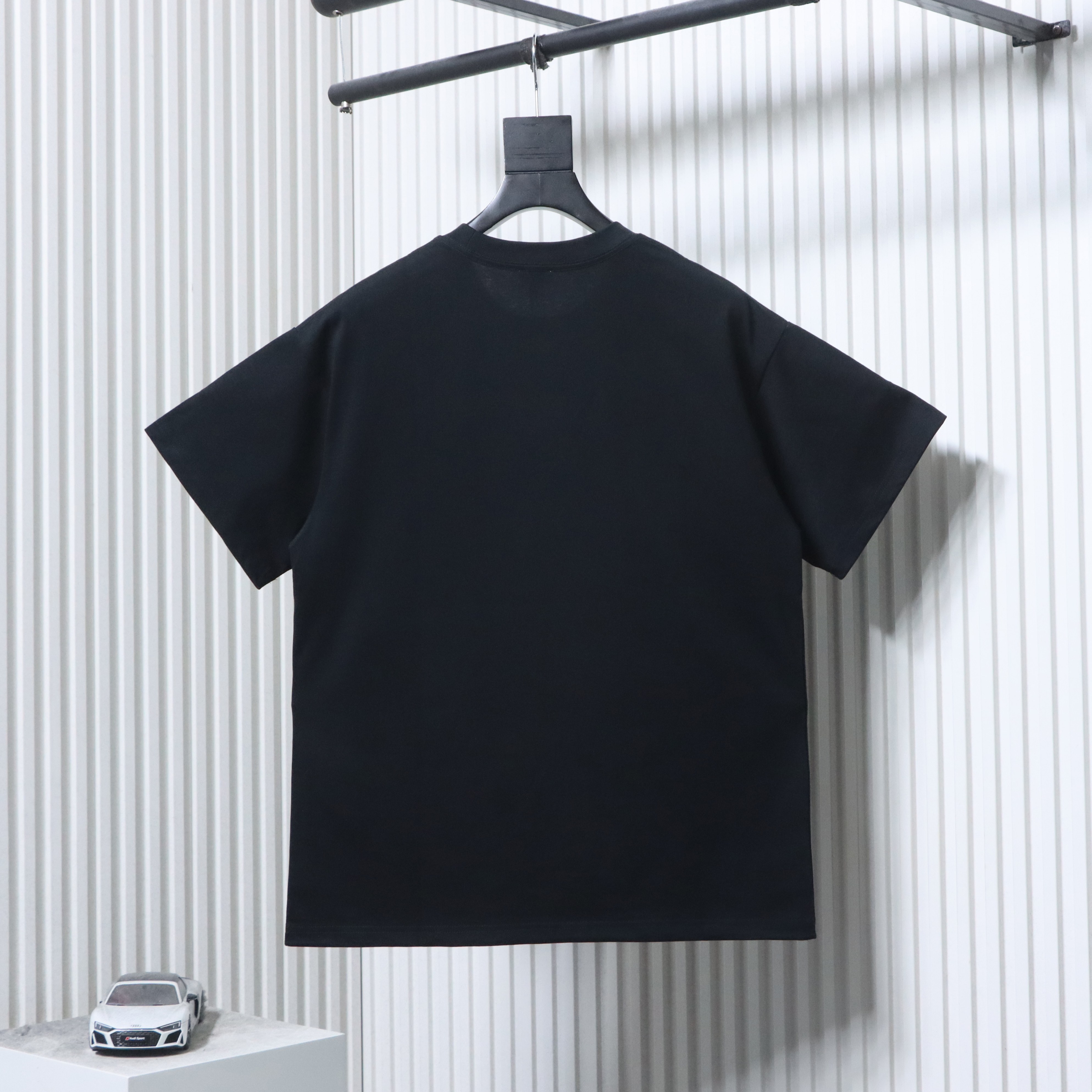LOEWE 2026SS Grid Embroidery Logo Unisex Short Sleeve T-Shirt #1