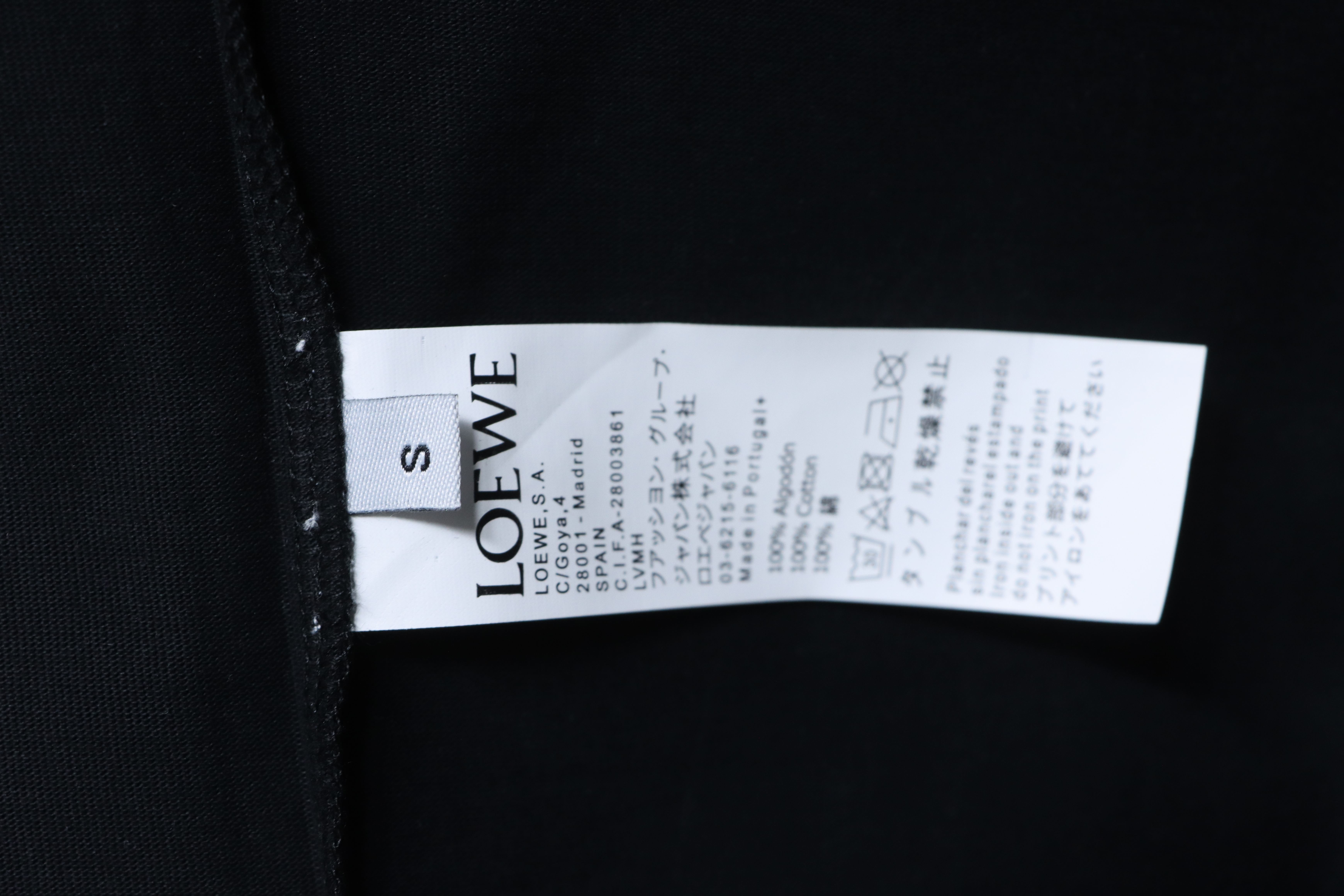 LOEWE 2026SS Grid Embroidery Logo Unisex Short Sleeve T-Shirt #1