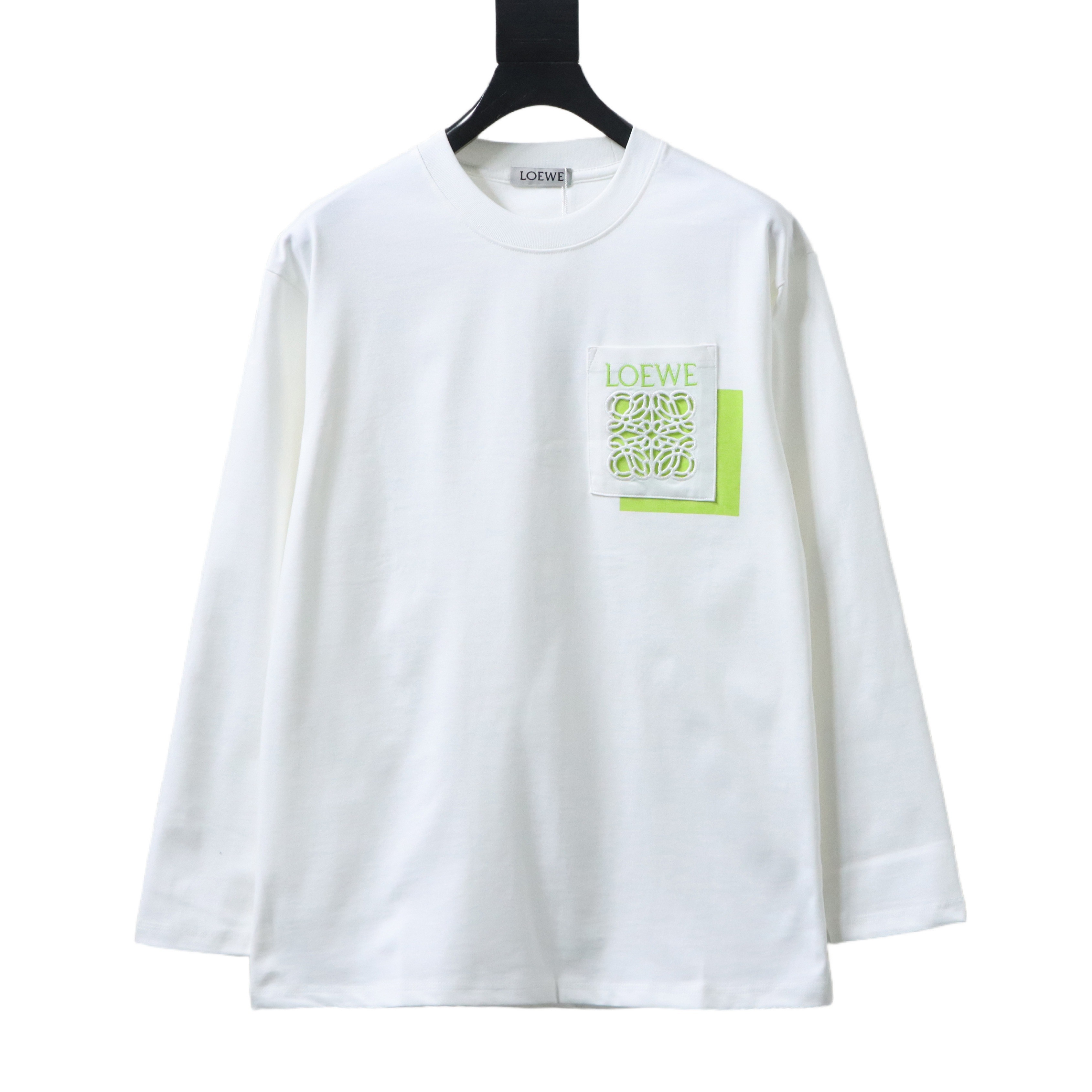 Loewe 25FW Cutout Logo Overlap Pocket Long Sleeve T-Shirt #1