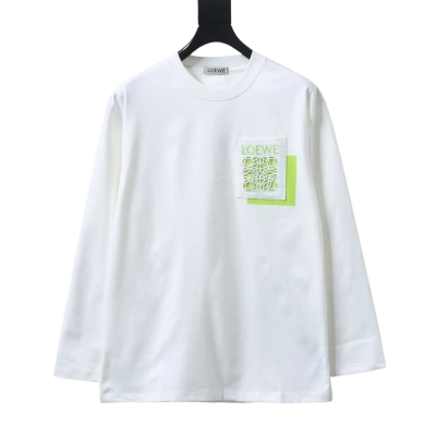 Loewe 25FW Cutout Logo Overlap Pocket Long Sleeve T-Shirt #1 01