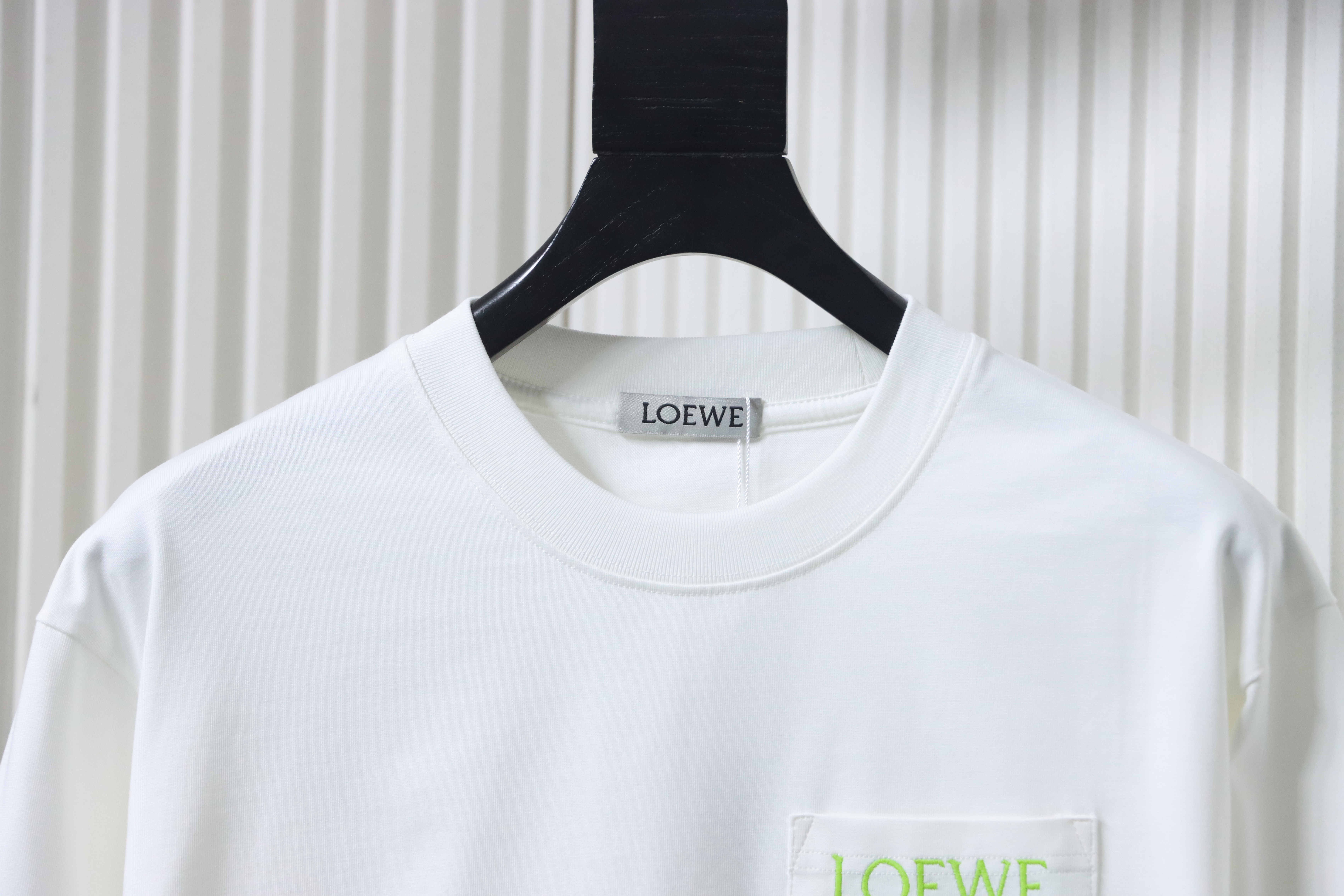 Loewe 25FW Cutout Logo Overlap Pocket Long Sleeve T-Shirt #1