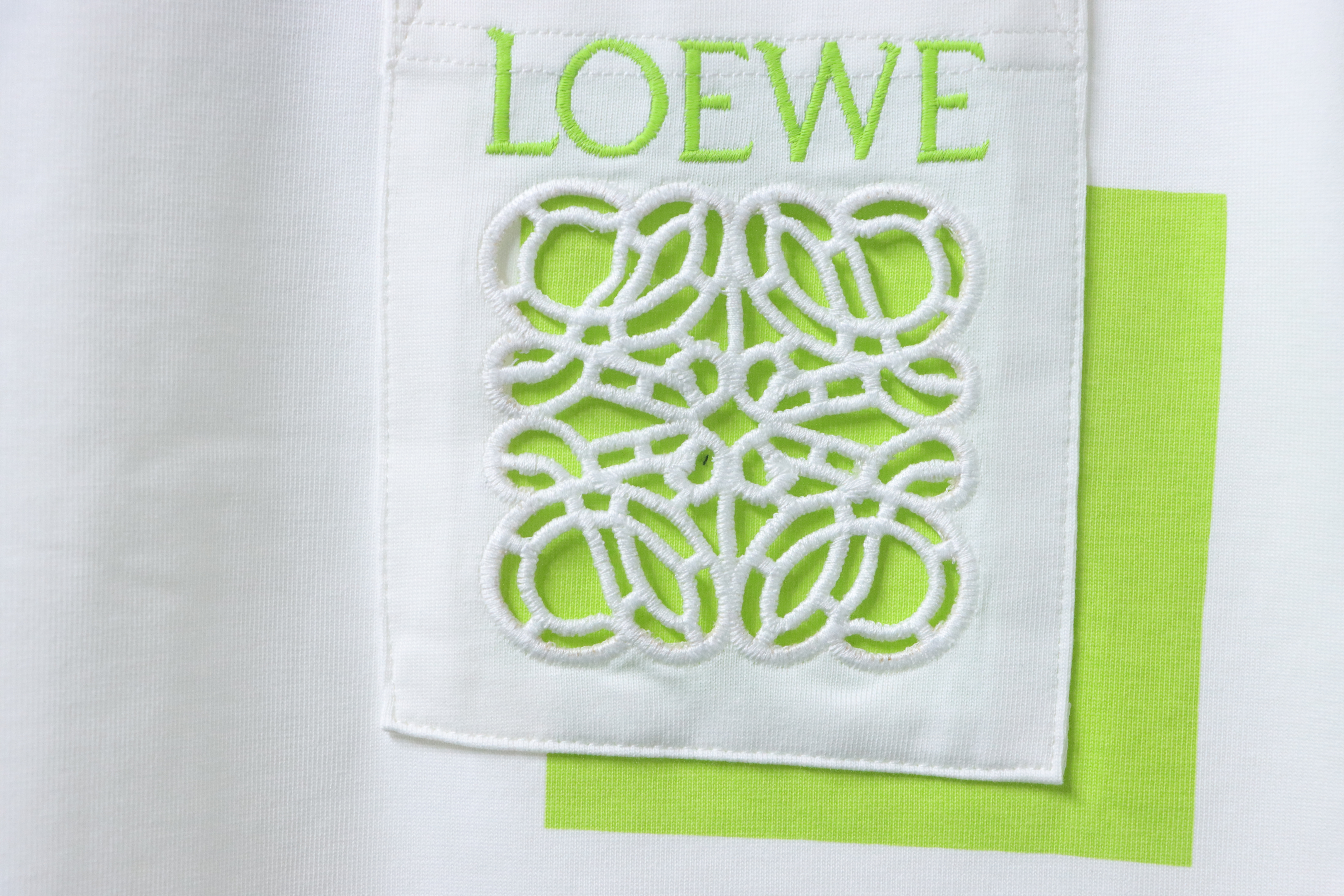 Loewe 25FW Cutout Logo Overlap Pocket Long Sleeve T-Shirt #1