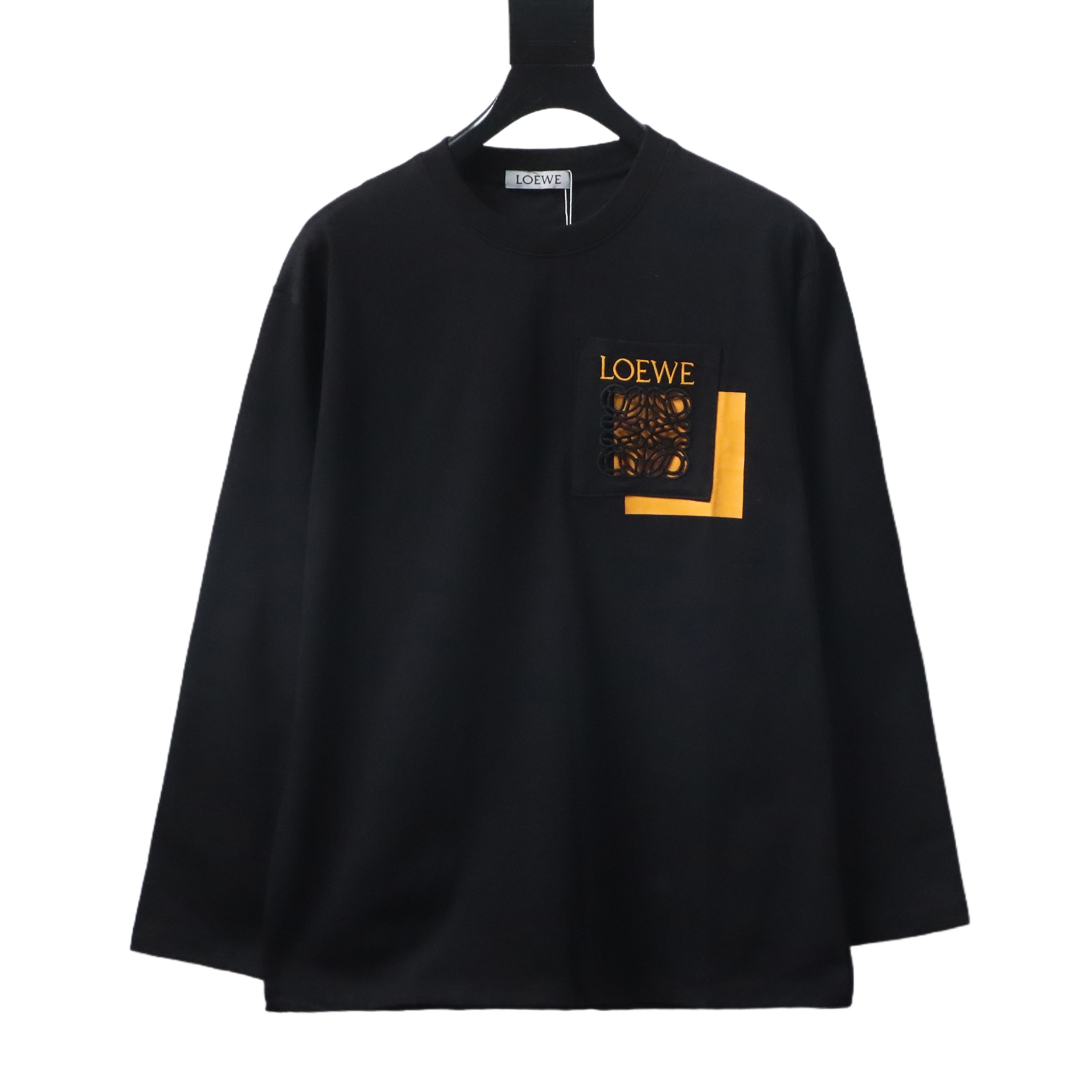 Loewe 25FW Cutout Logo Overlap Pocket Long Sleeve T-Shirt #2
