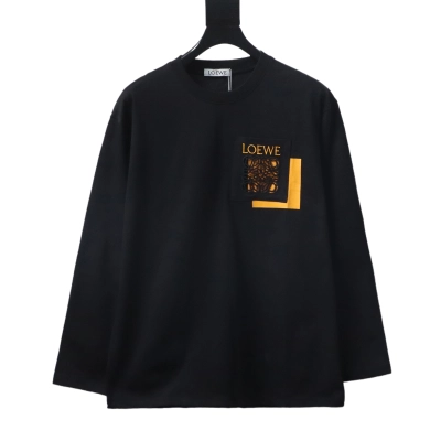 Loewe 25FW Cutout Logo Overlap Pocket Long Sleeve T-Shirt #2 01