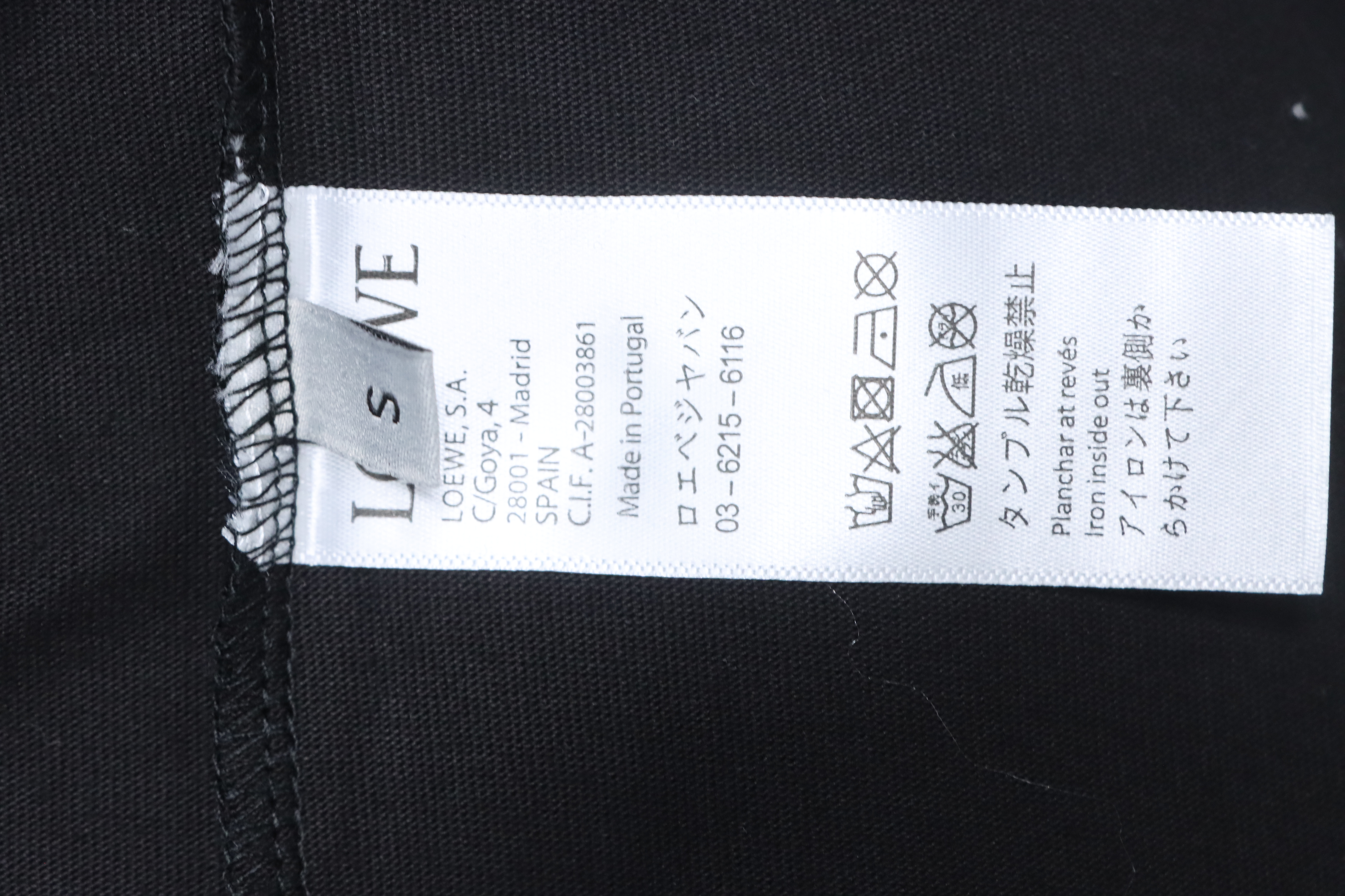 Loewe 25FW Cutout Logo Overlap Pocket Long Sleeve T-Shirt #2